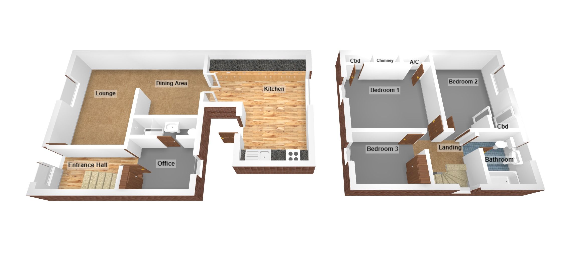 Floorplan for Greenwood Close, Bridgend