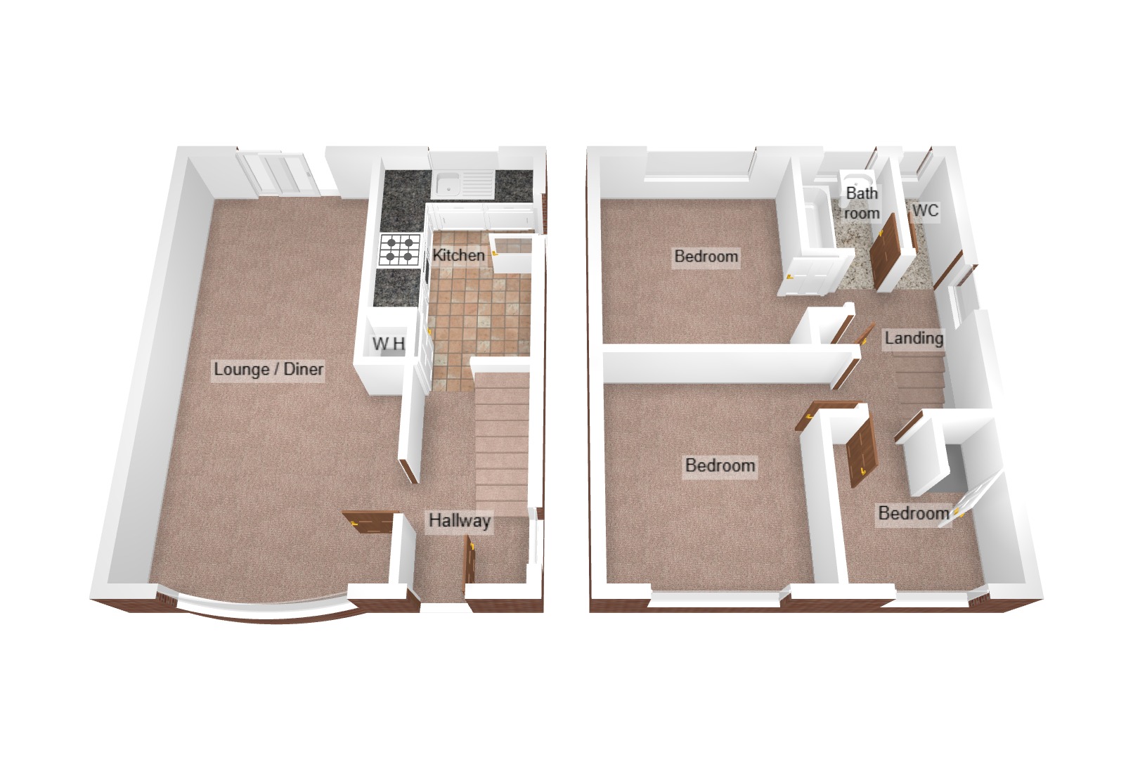 Floorplan for Eleanor Close, Pencoed, Bridgend