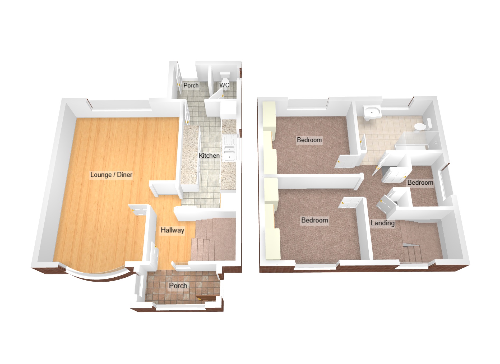 Floorplan for Border Road, Port Talbot