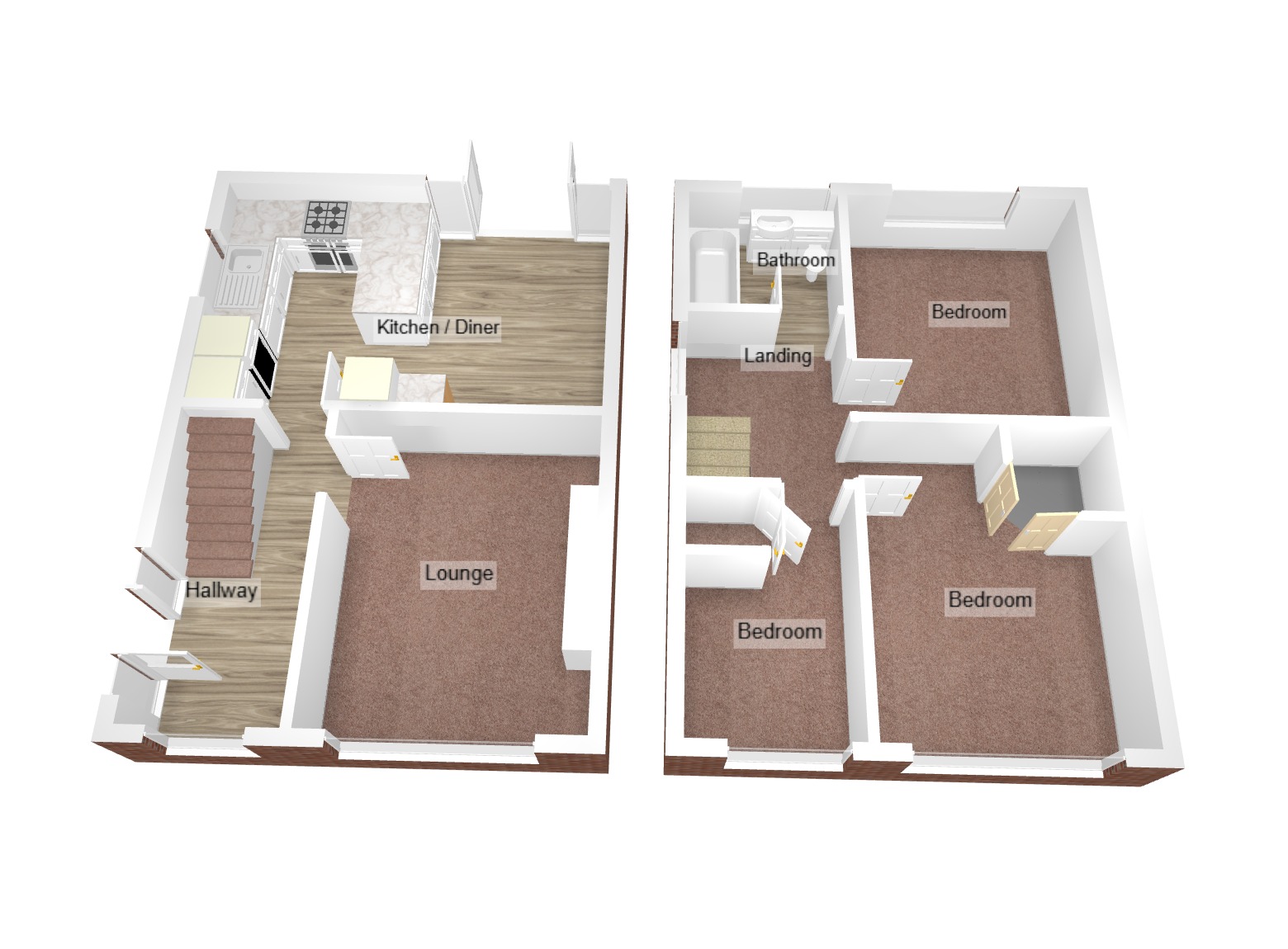 Floorplan for Willesden Road, Bridgend