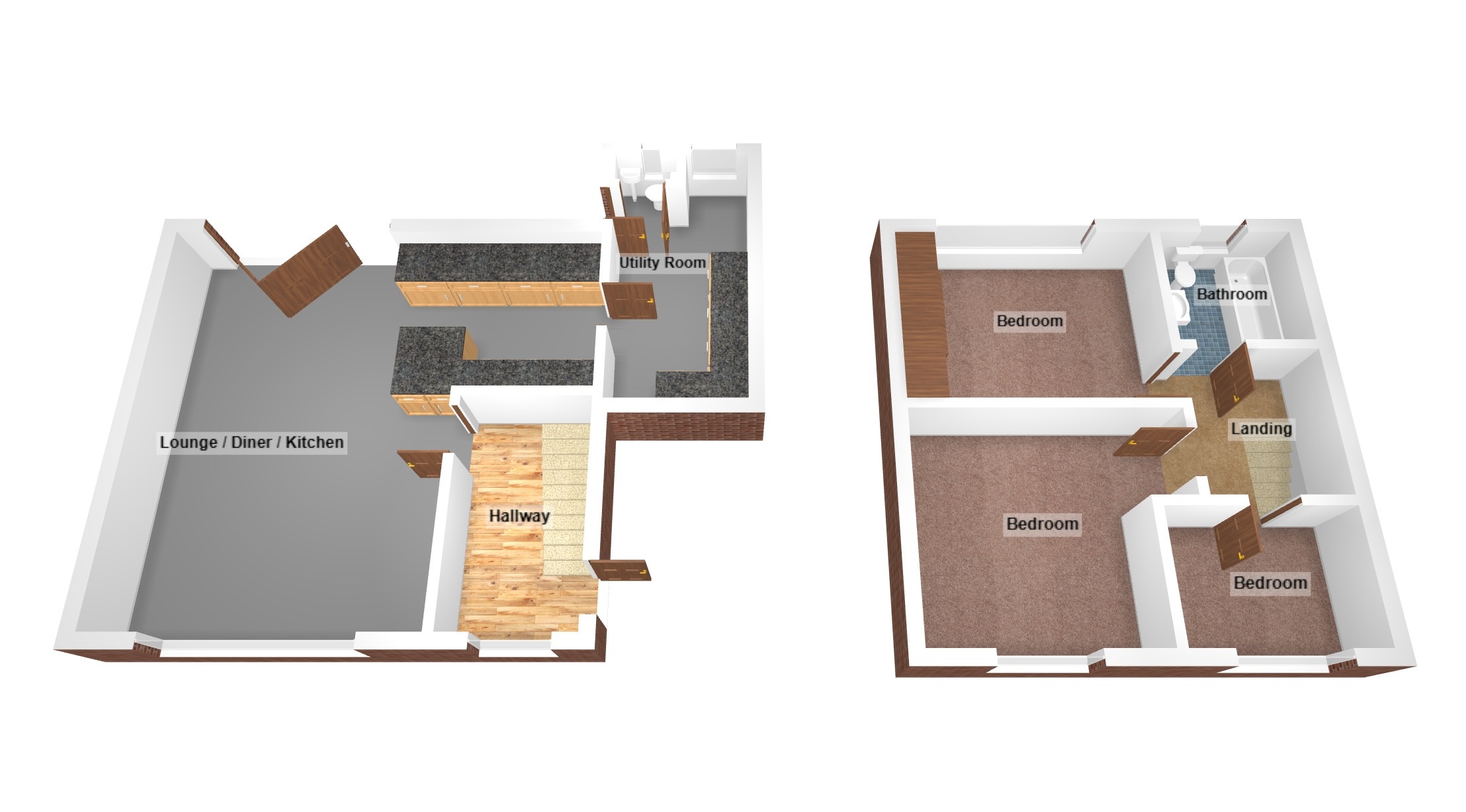 Floorplan for Brynhyfryd, Sarn, Bridgend