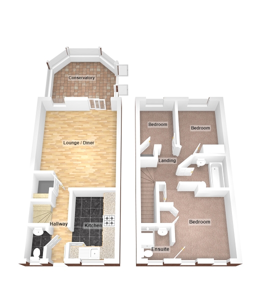 Floorplan for Trem-Y-Dyffryn, Bridgend