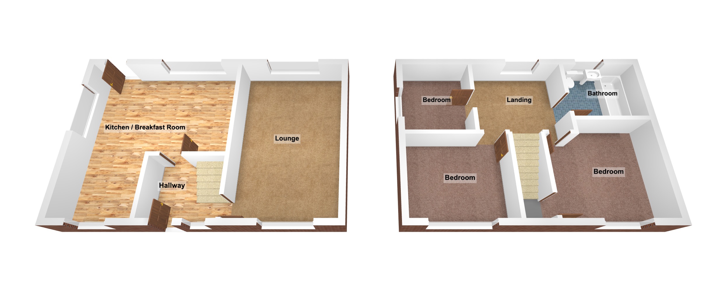 Floorplan for Beach Road, Pyle, Bridgend