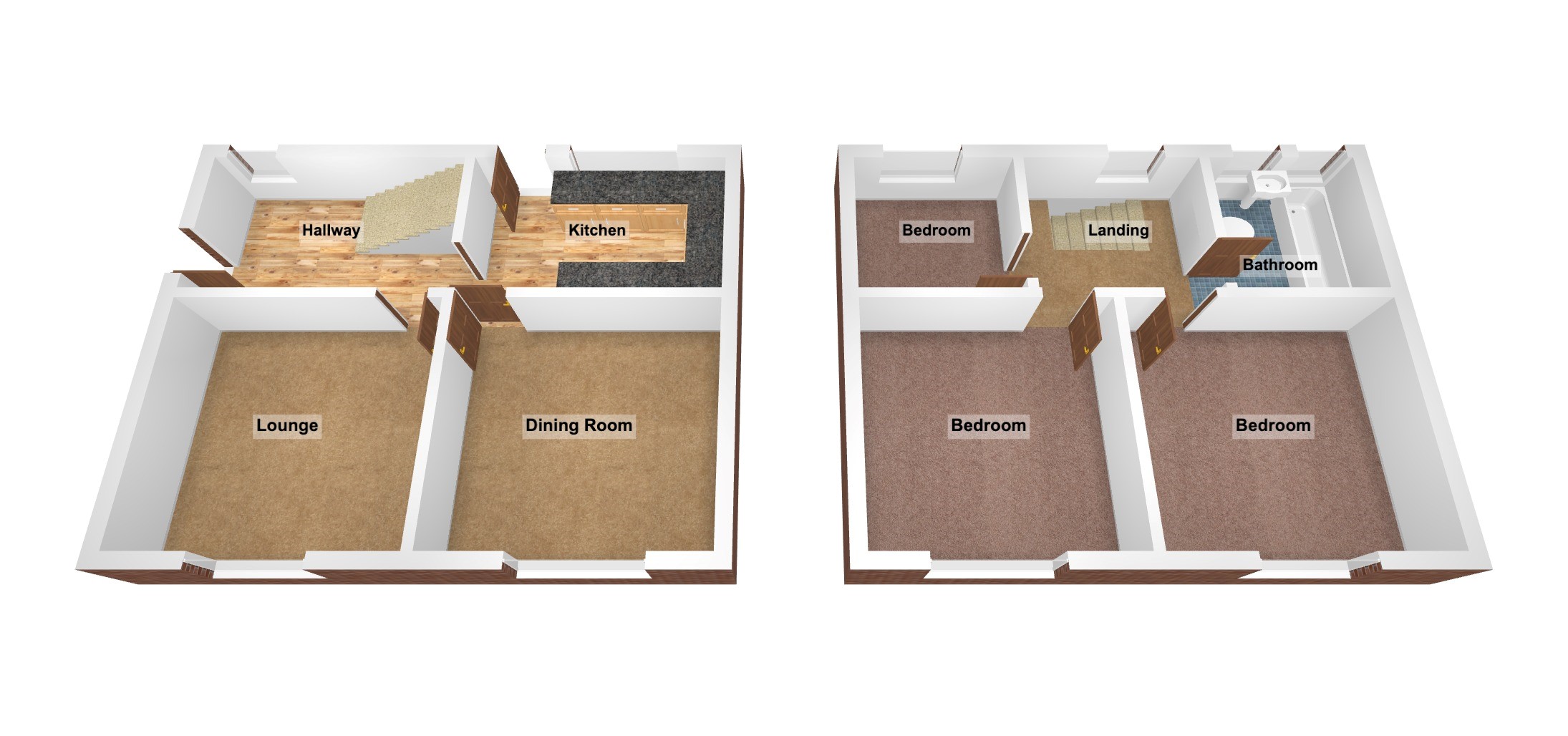 Floorplan for Heol Dewi Sant, Bettws, Bridgend