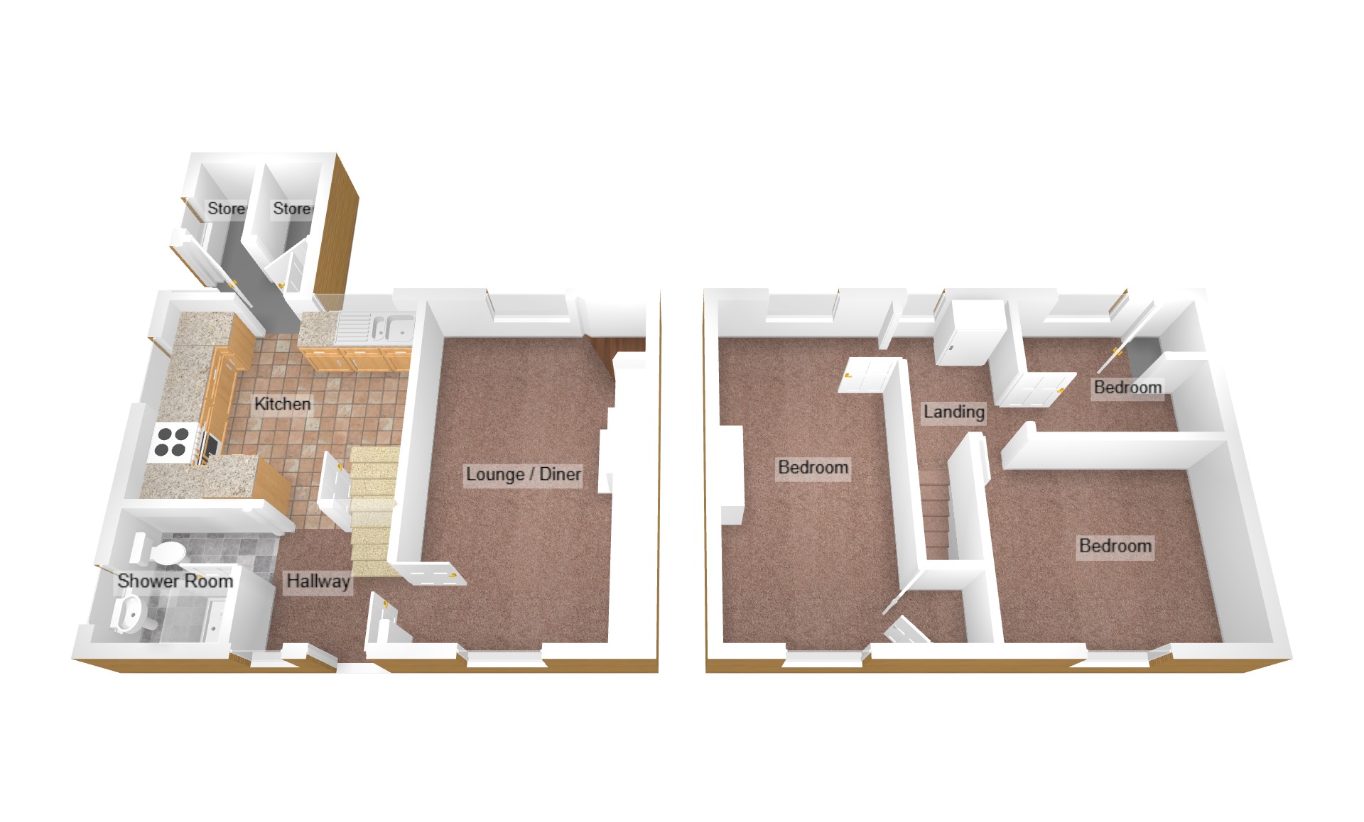 Floorplan for Green Circle, Pyle, Bridgend