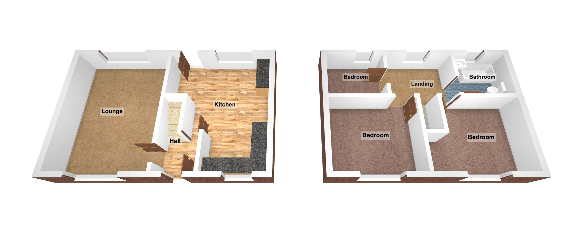 Floorplan for Pendre, Bridgend