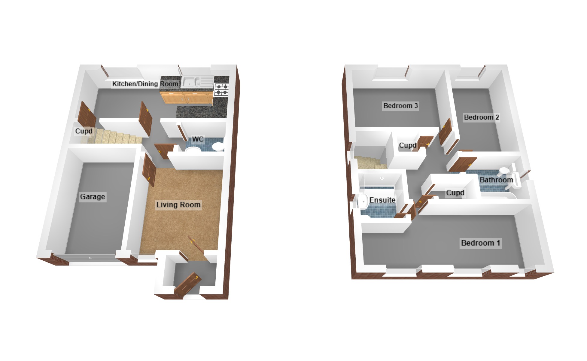 Floorplan for Heol Y Drudwy, Michael’s Grove, Llanharan