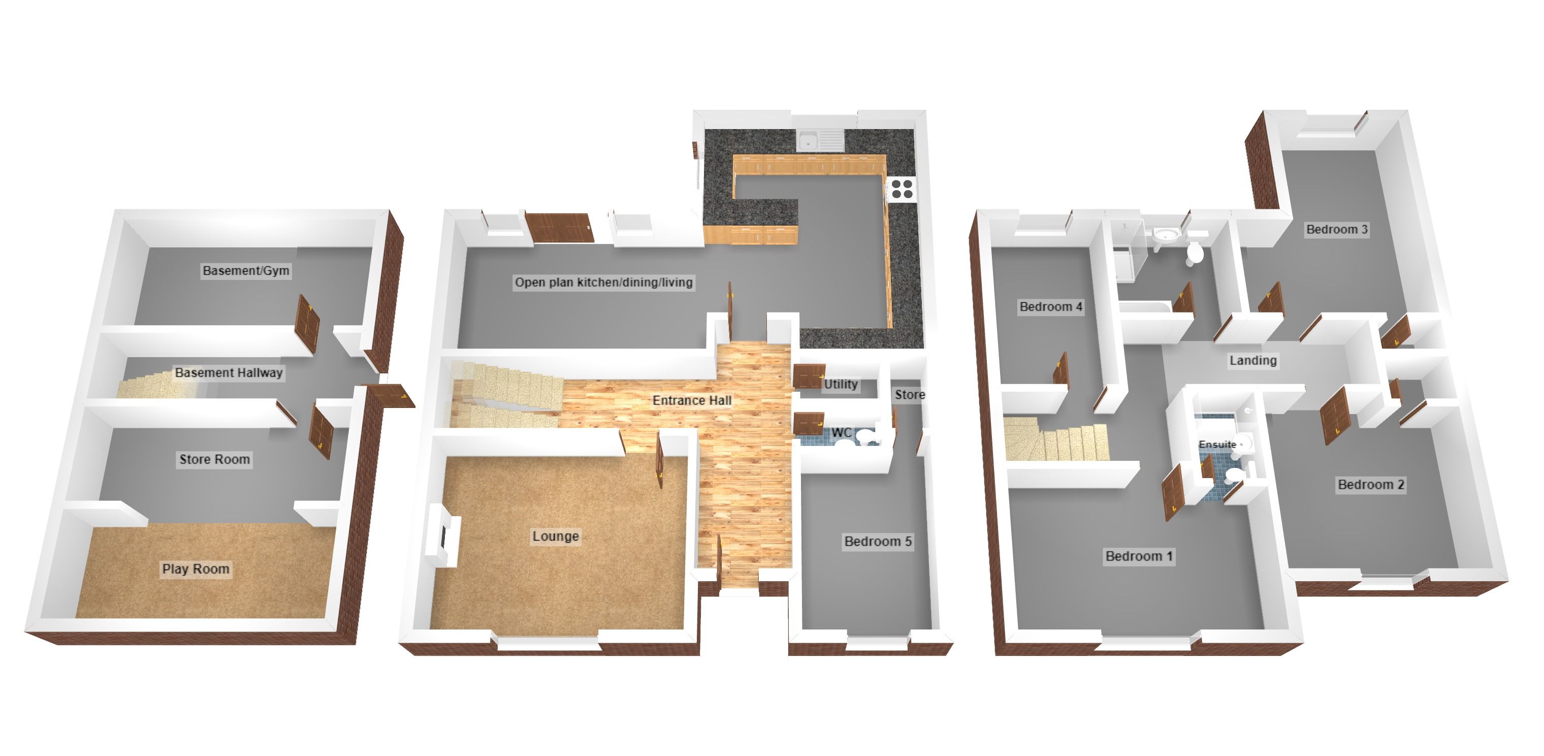 Floorplan for Pascoe's Avenue, Bridgend