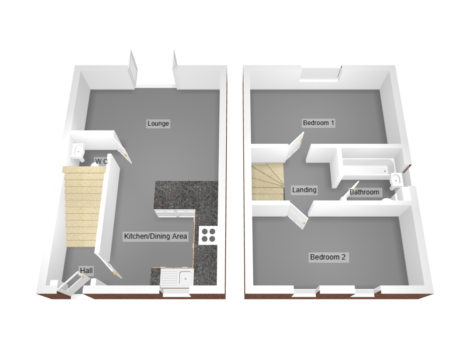 Floorplan for Ffordd Y Robin Goch, Coity, Bridgend