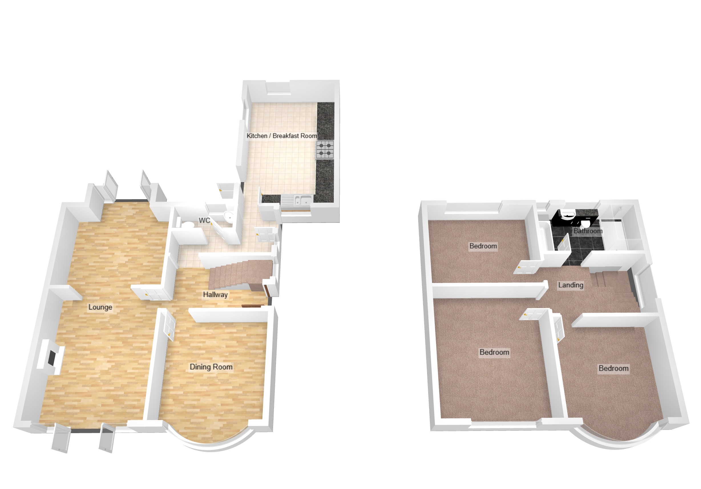 Floorplan for Bryntirion Hill, Bridgend