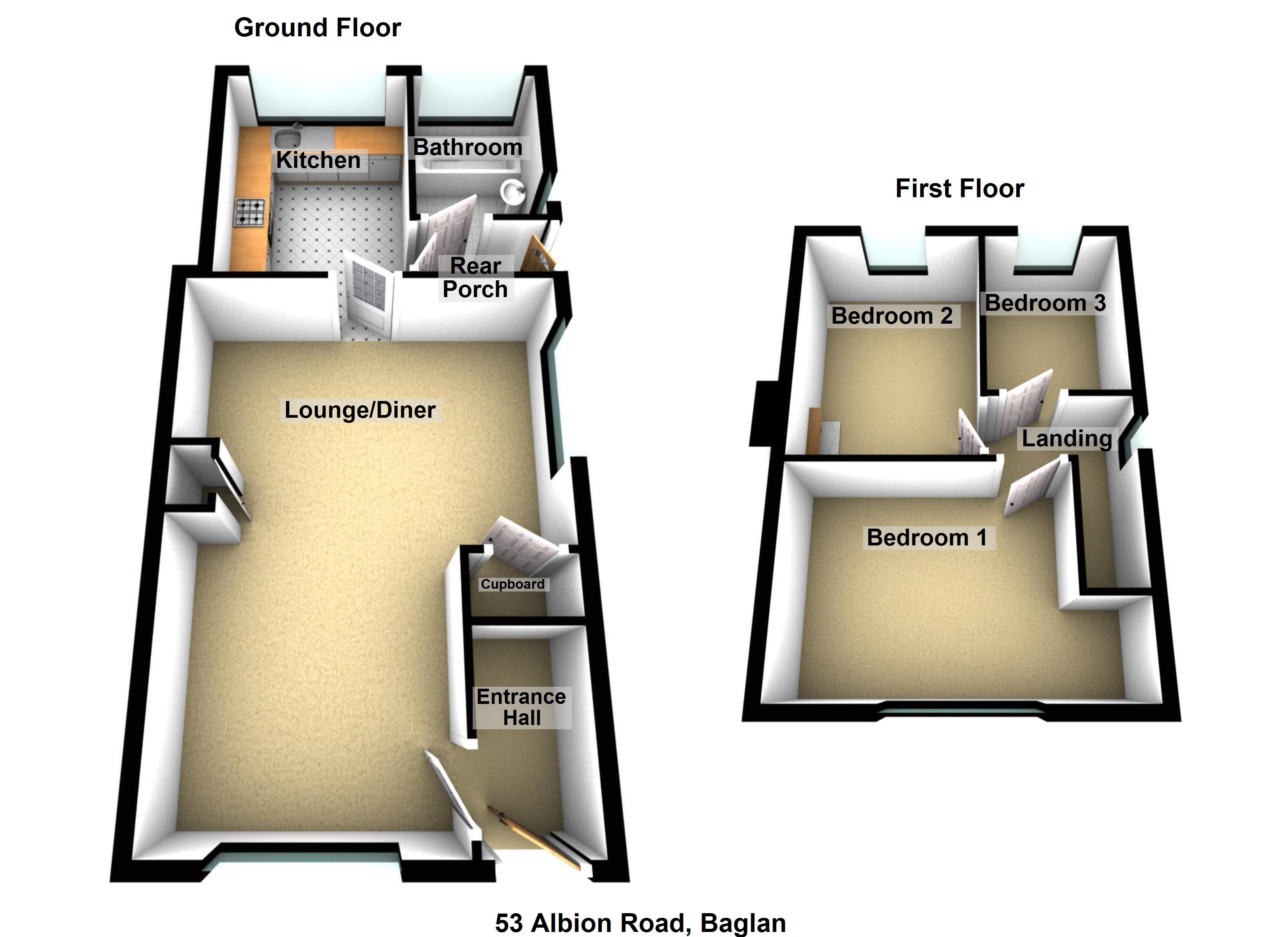 Floorplan for Albion Road, Baglan, Port Talbot