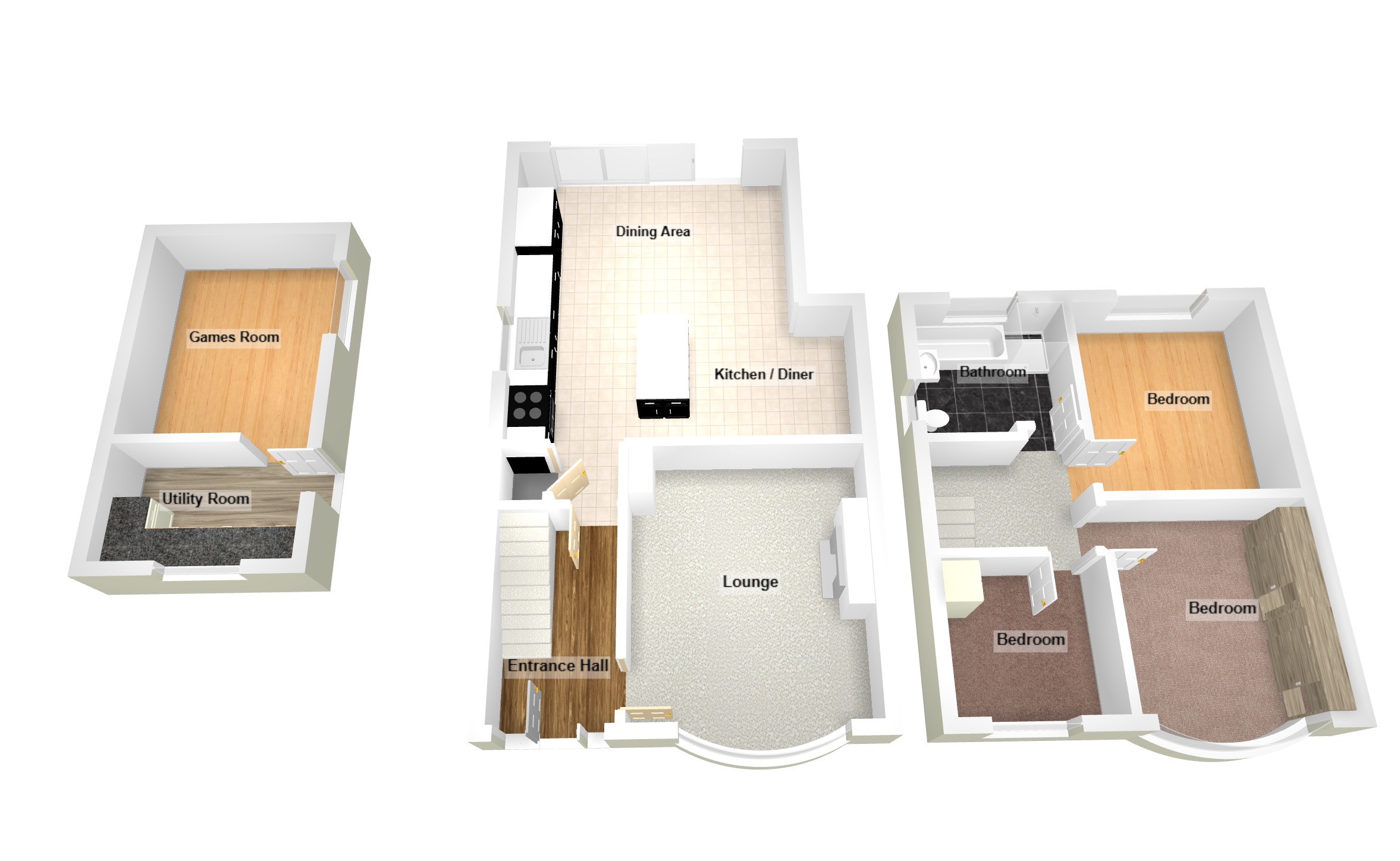 Floorplan for Woodlands Rise, Bridgend