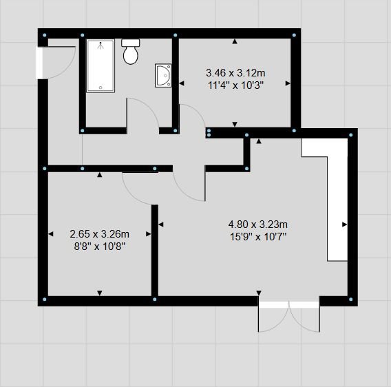 Floorplan for Oak Cottage, Bryntirion, Bridgend, CF31 4DX