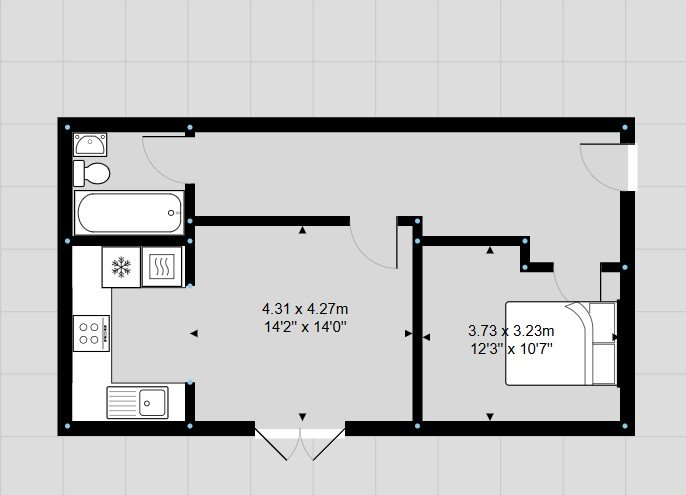 Floorplan for Maes Dewi Pritchard, Brackla, CF31 2ET