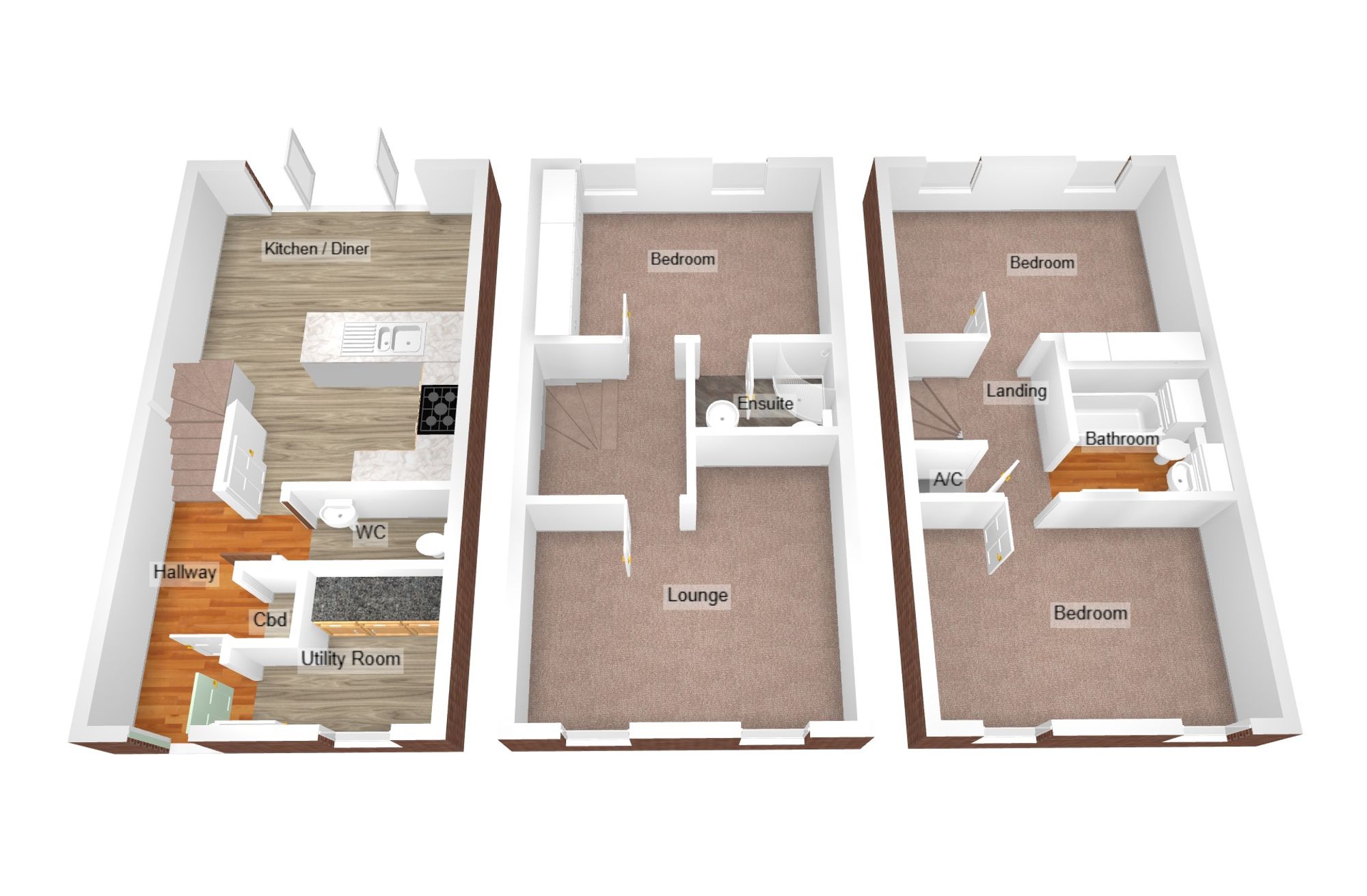 Floorplan for Longacres, Bridgend, CF31