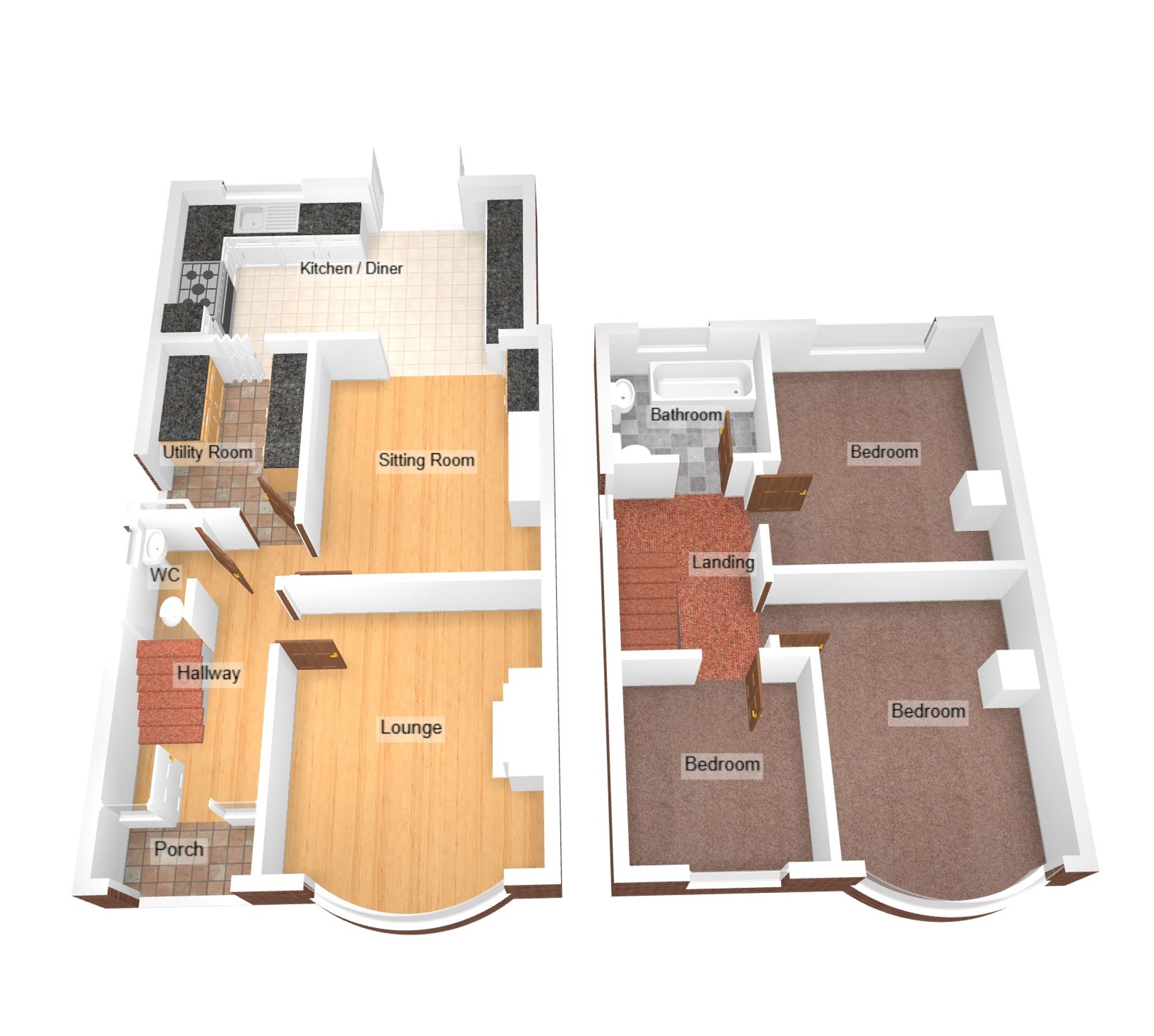 Floorplan for Wimborne Road, Pencoed, CF35