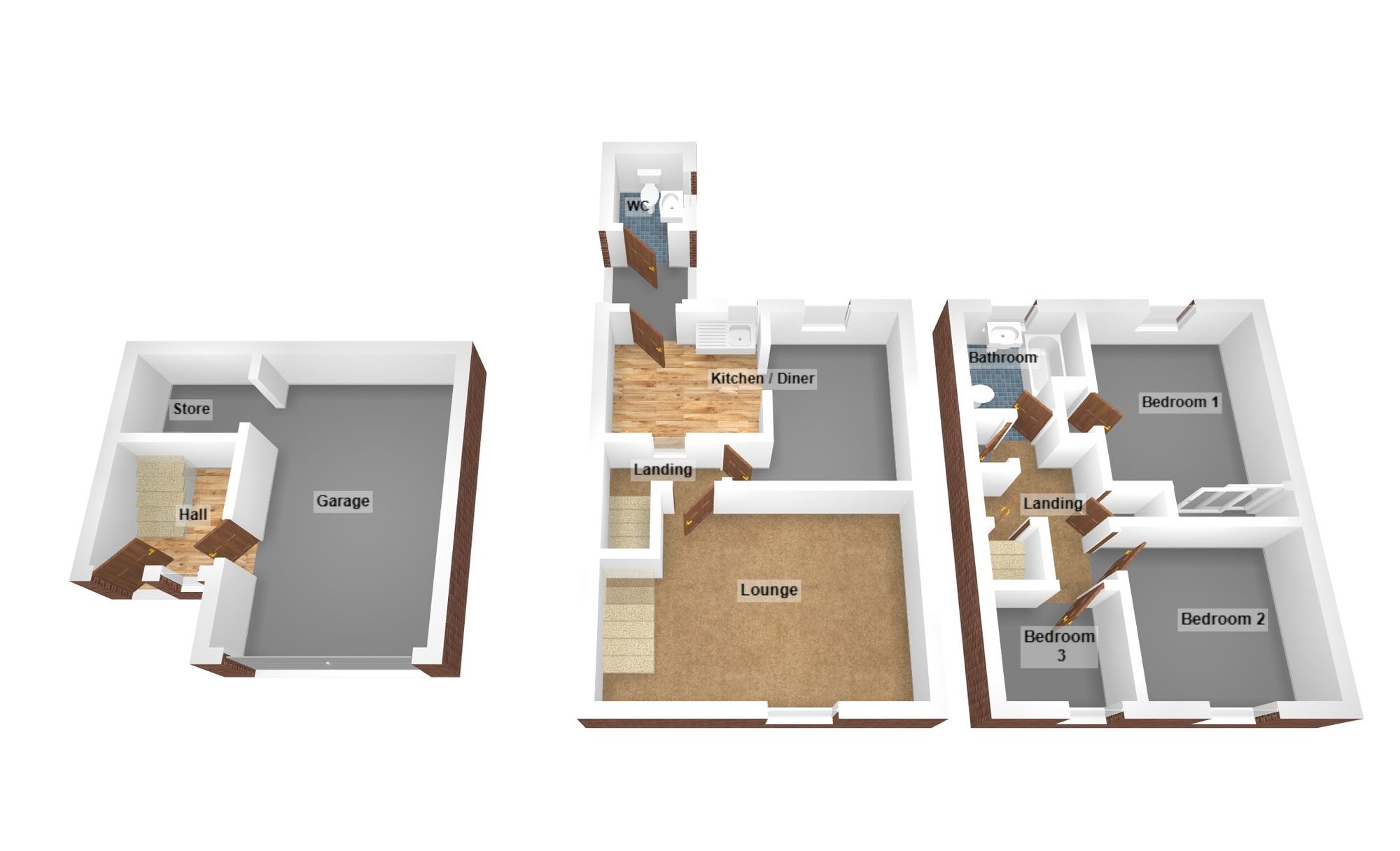 Floorplan for Lower Llansantffraid, Sarn, CF32