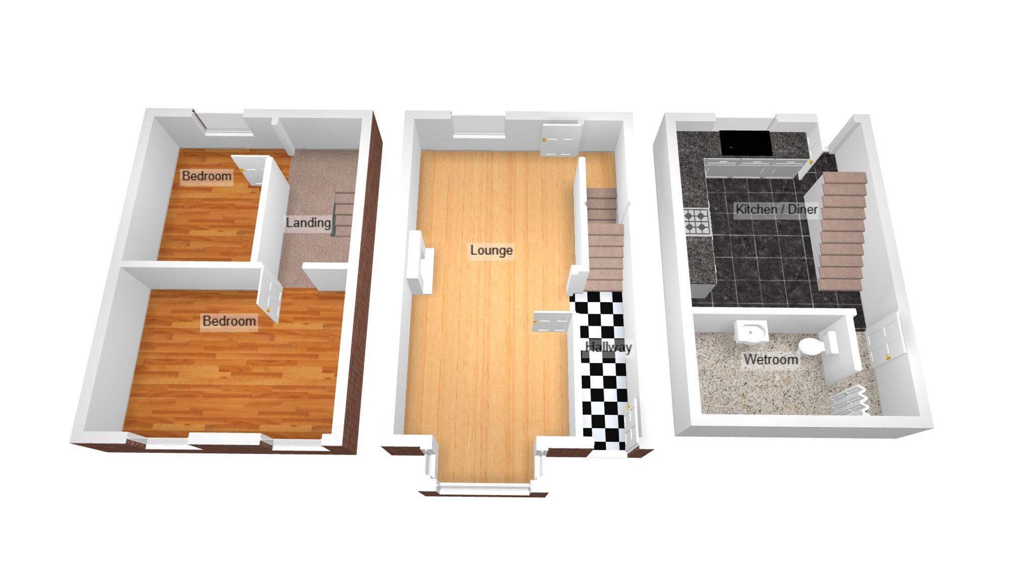 Floorplan for Oakfield Terrace, Nantymoel, CF32
