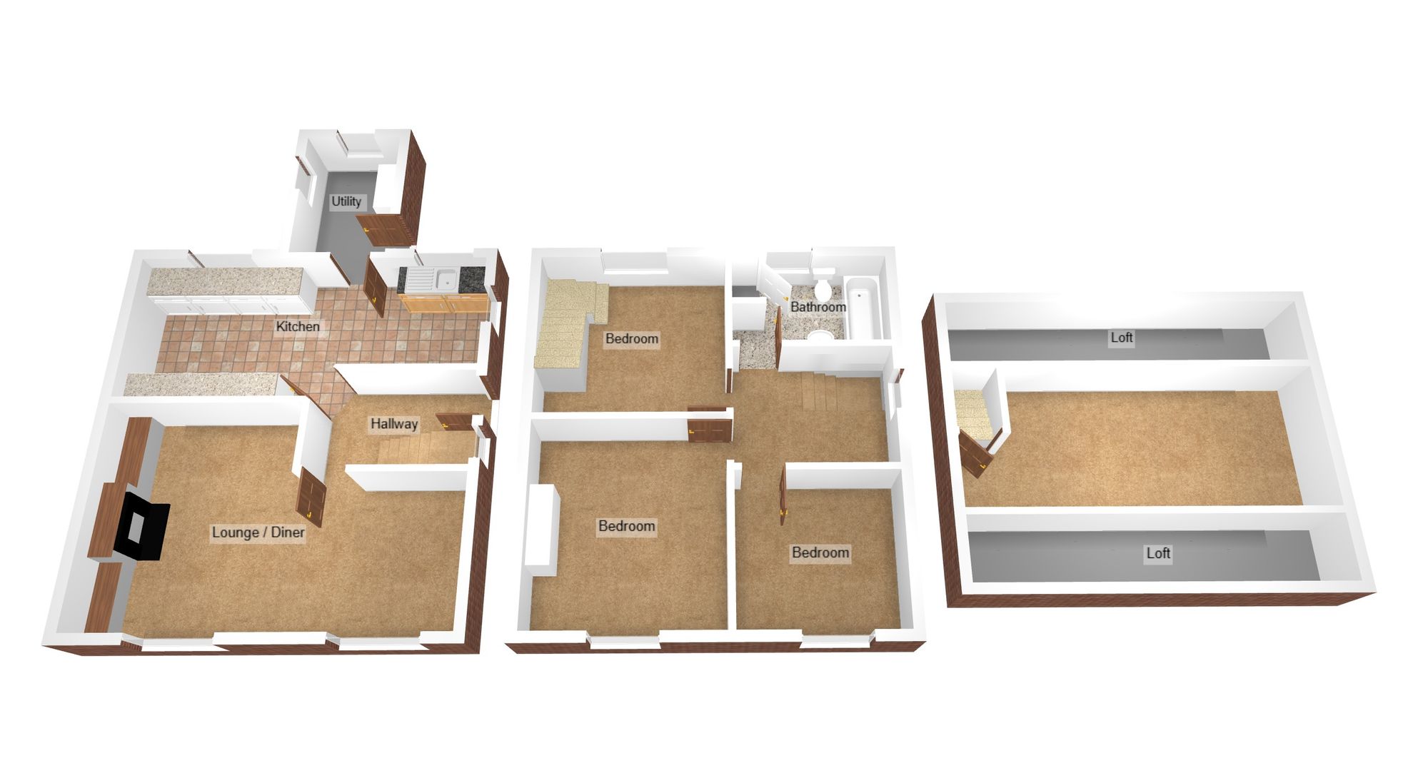 Floorplan for Evans Street, Kenfig Hill, CF33