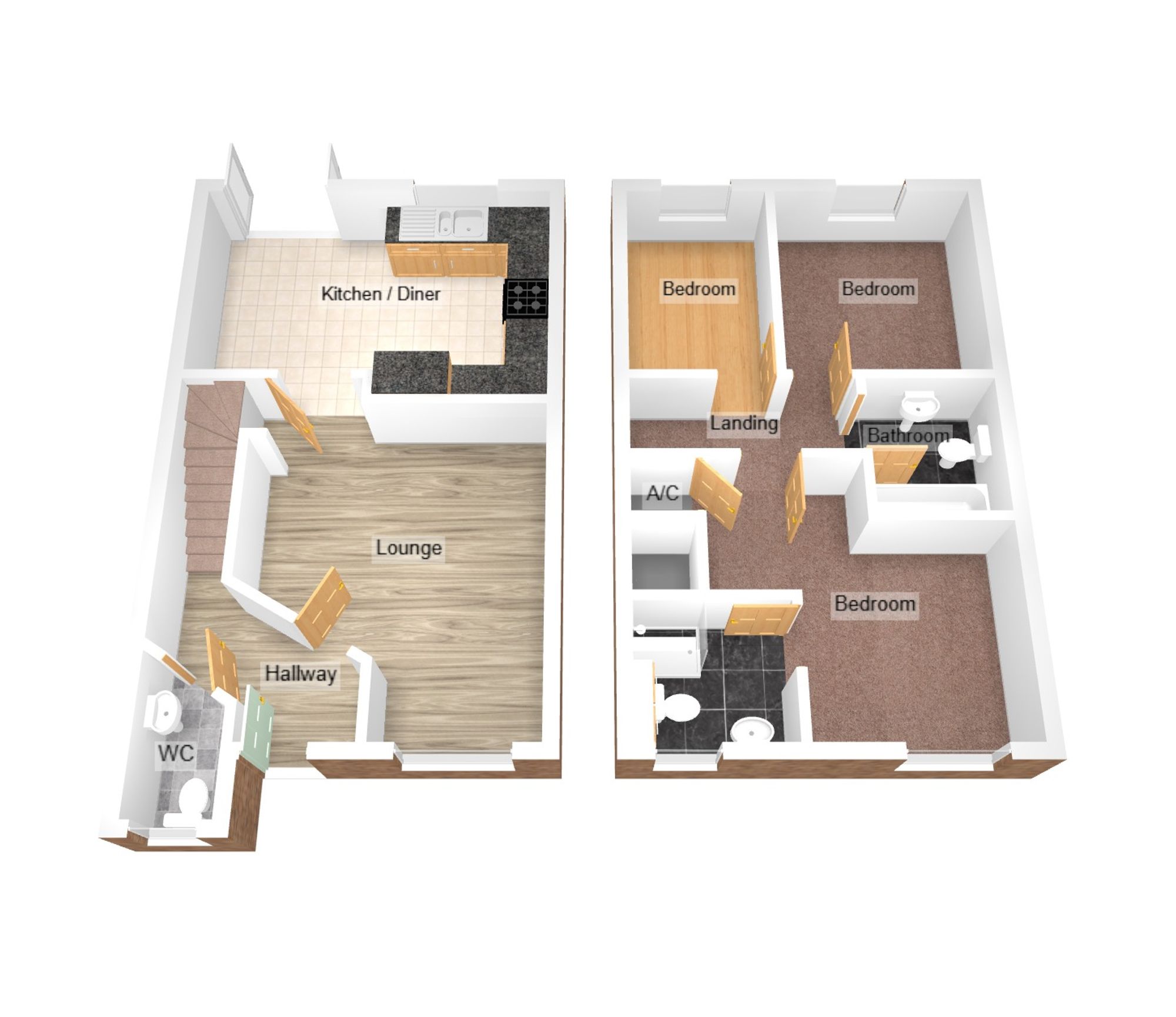 Floorplan for Gallt Y Ddrudwen, Bridgend, CF31
