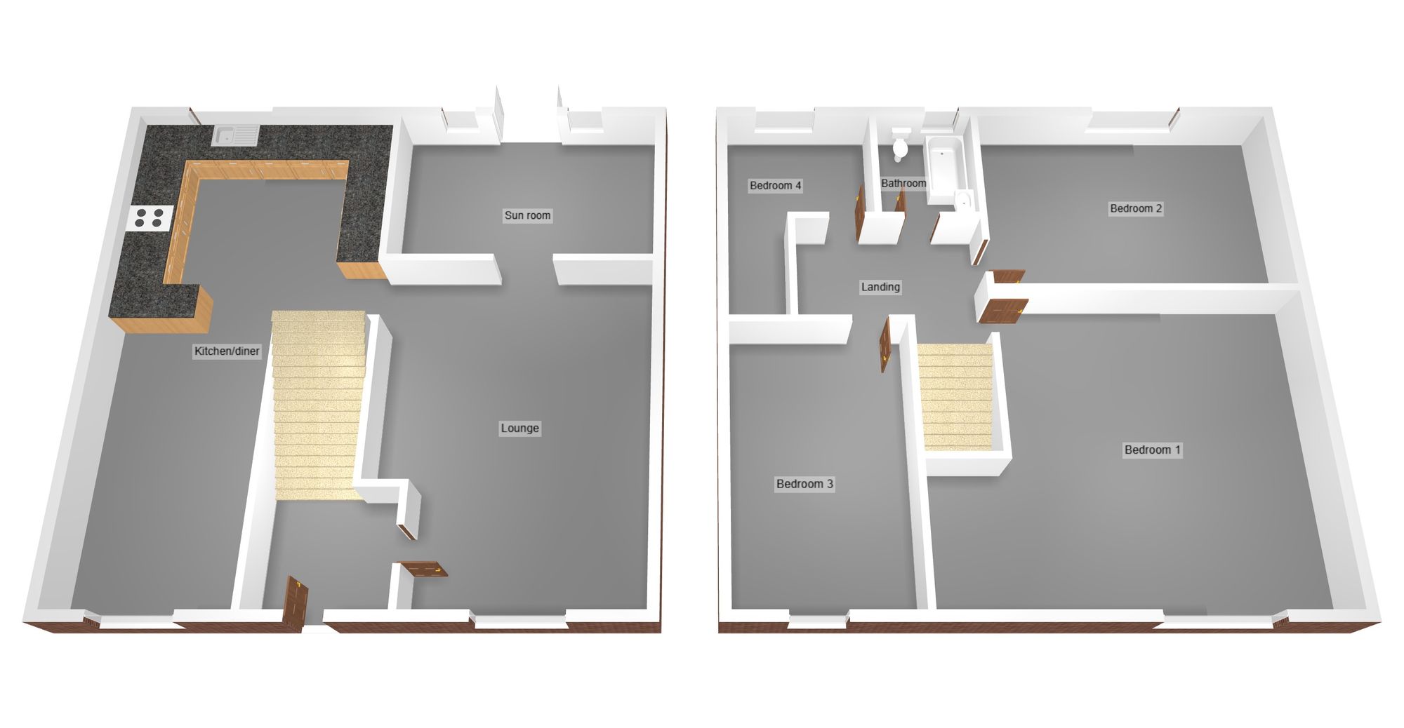 Floorplan for Heol Pont George, Pyle, CF33