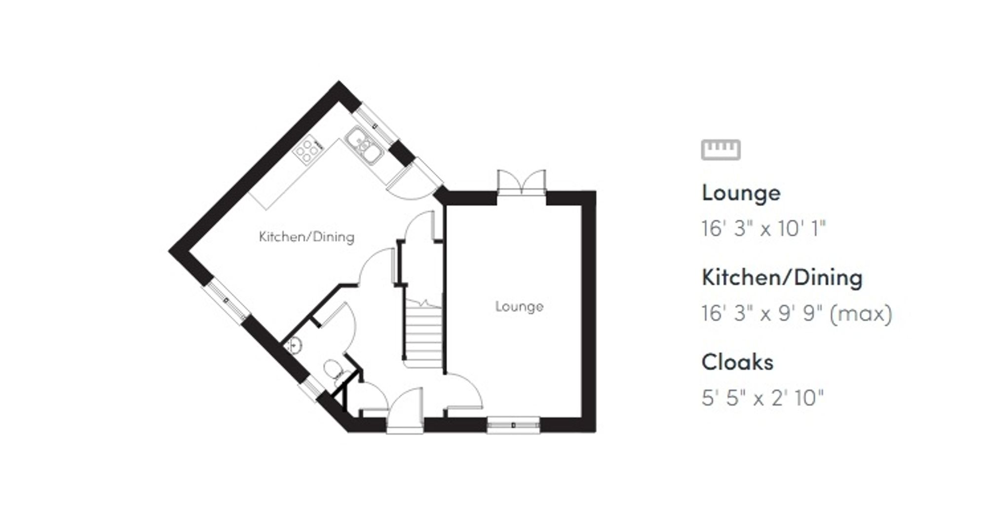 Floorplan for Parc Tondu, Tondu, CF32