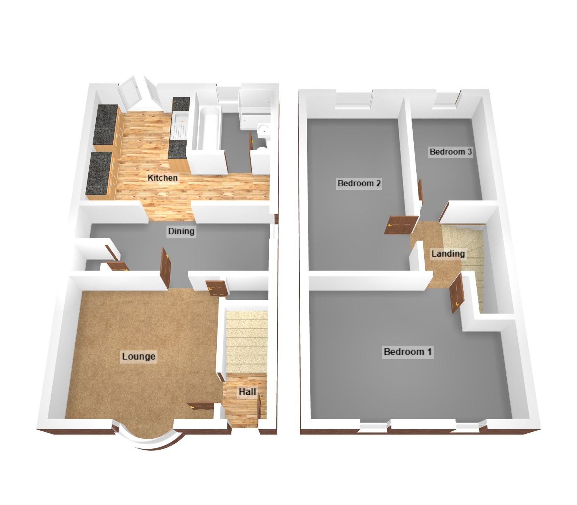 Floorplan for Gower Crescent, Baglan, SA12