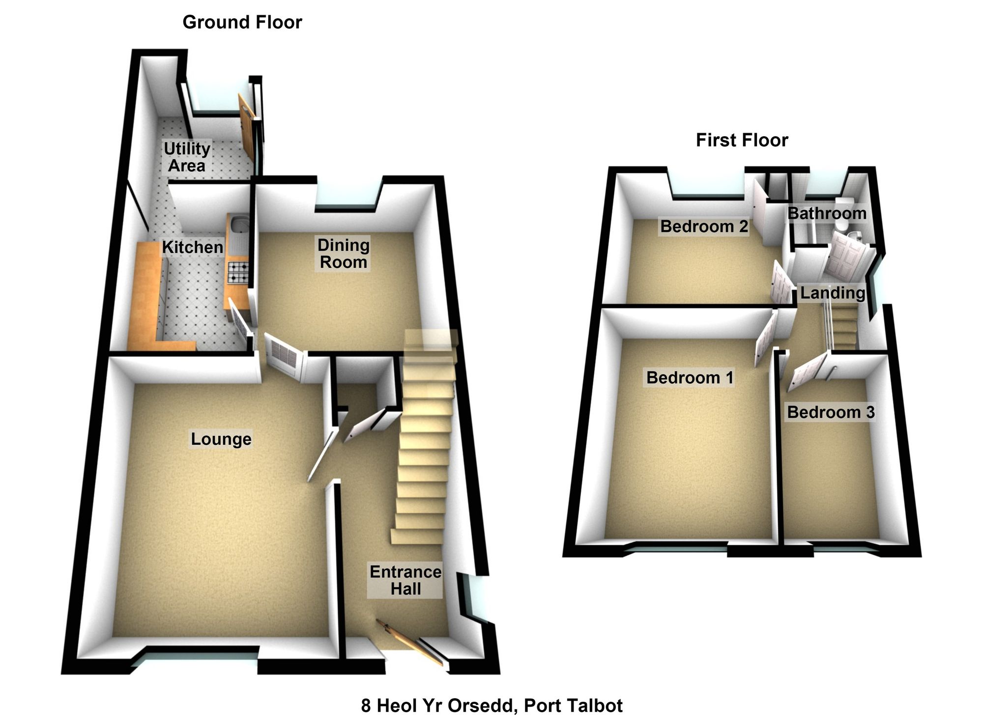 Floorplan for Heol Yr Orsedd, Port Talbot, SA13