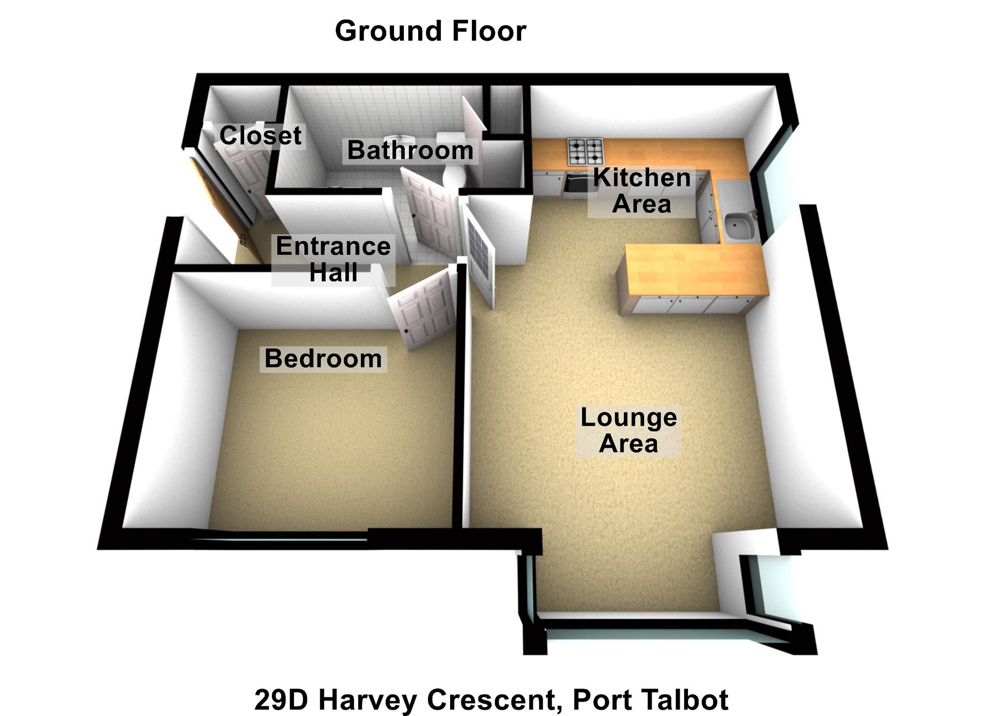 Floorplan for Harvey Crescent, Aberavon, SA12