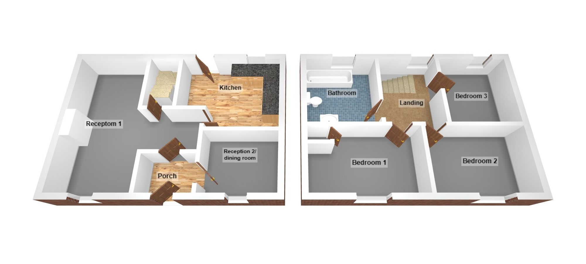 Floorplan for Heol Aelfryn, Pantyrawel, CF32