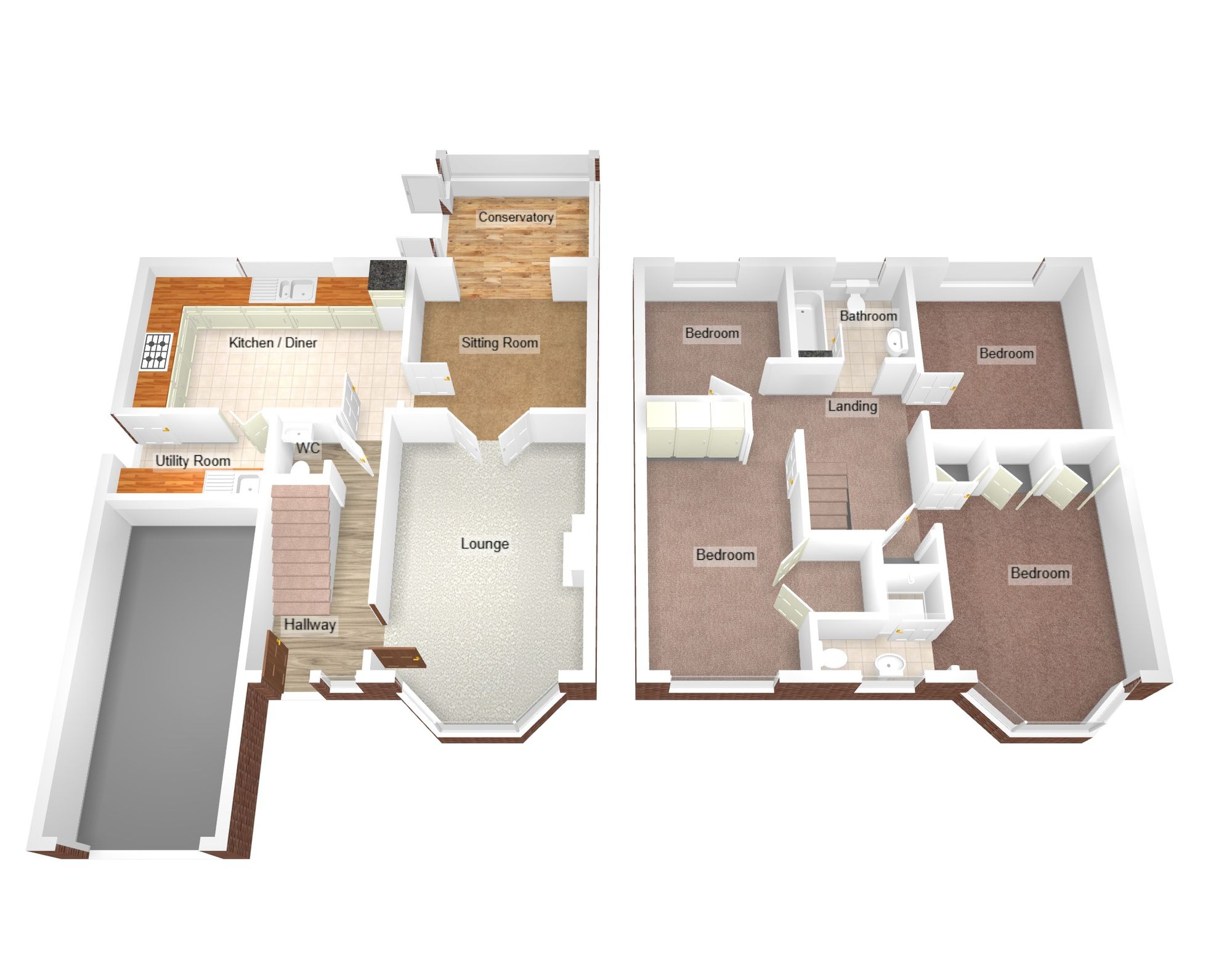 Floorplan for Careg Llwyd, Bridgend, CF31