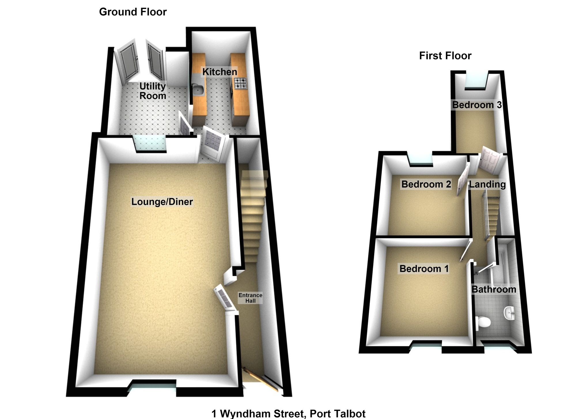 Floorplan for Wyndham Street, Port Talbot, SA13