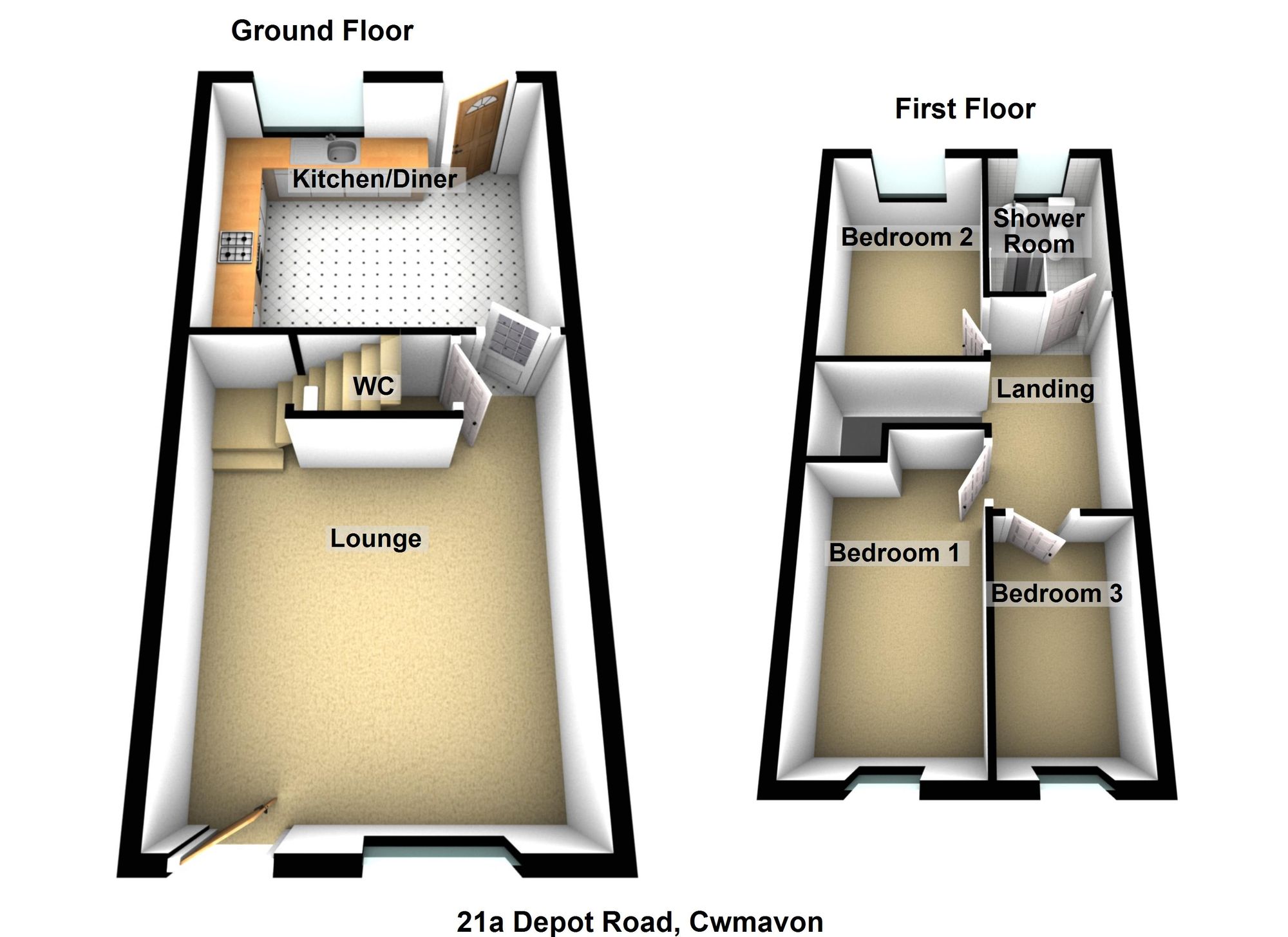 Floorplan for Depot Road, Cwmavon, SA12