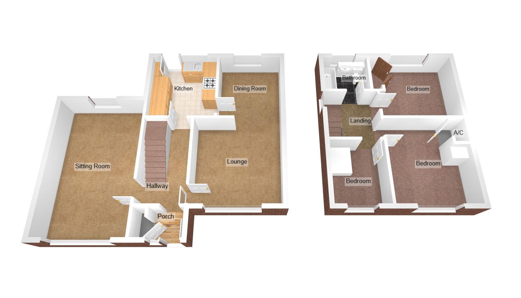 Floorplan for Penyrallt Avenue, Bridgend, CF31