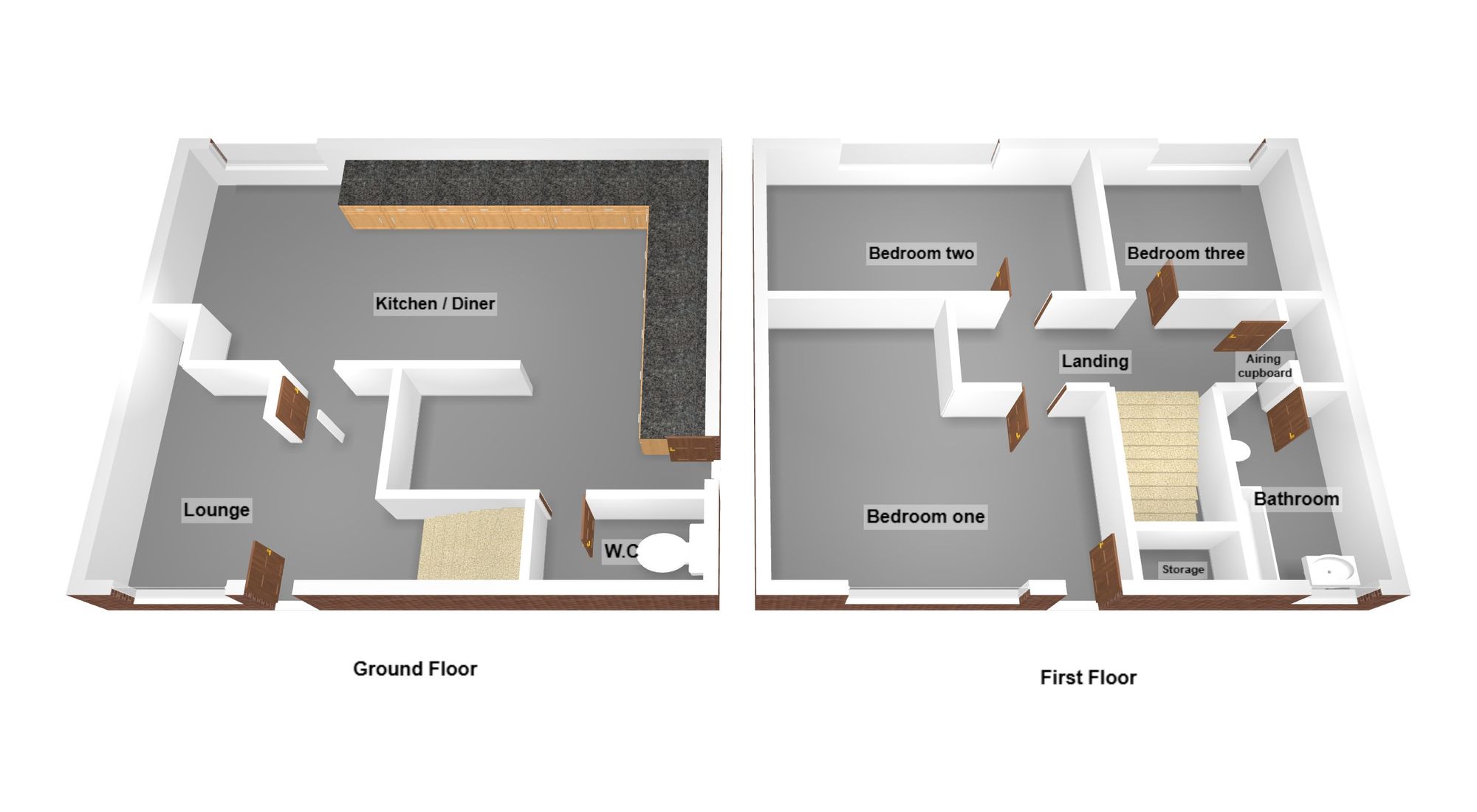 Floorplan for Lougher Place, North Cornelly, CF33
