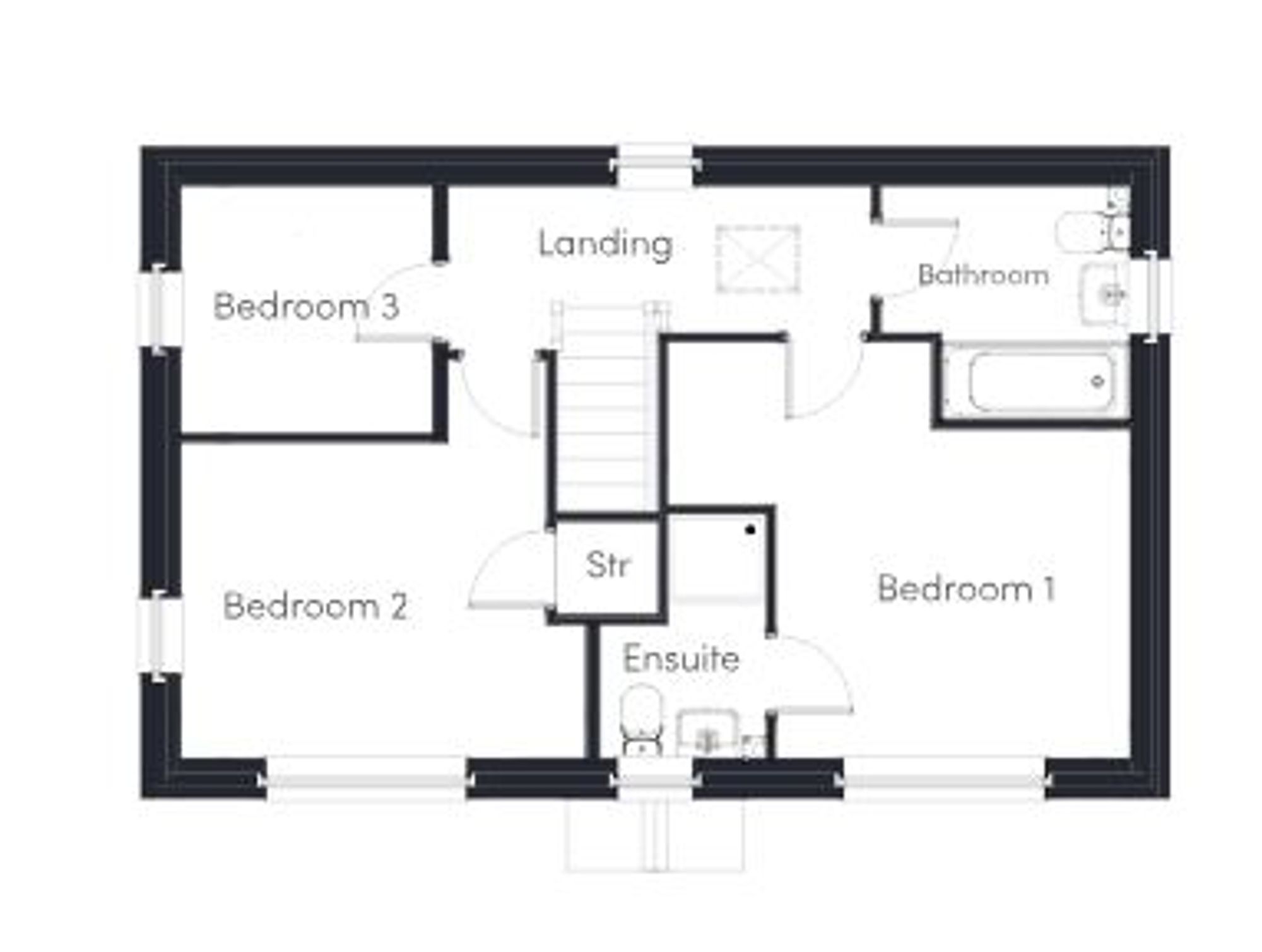Floorplan for The Cedars, Parc Tondu, CF32