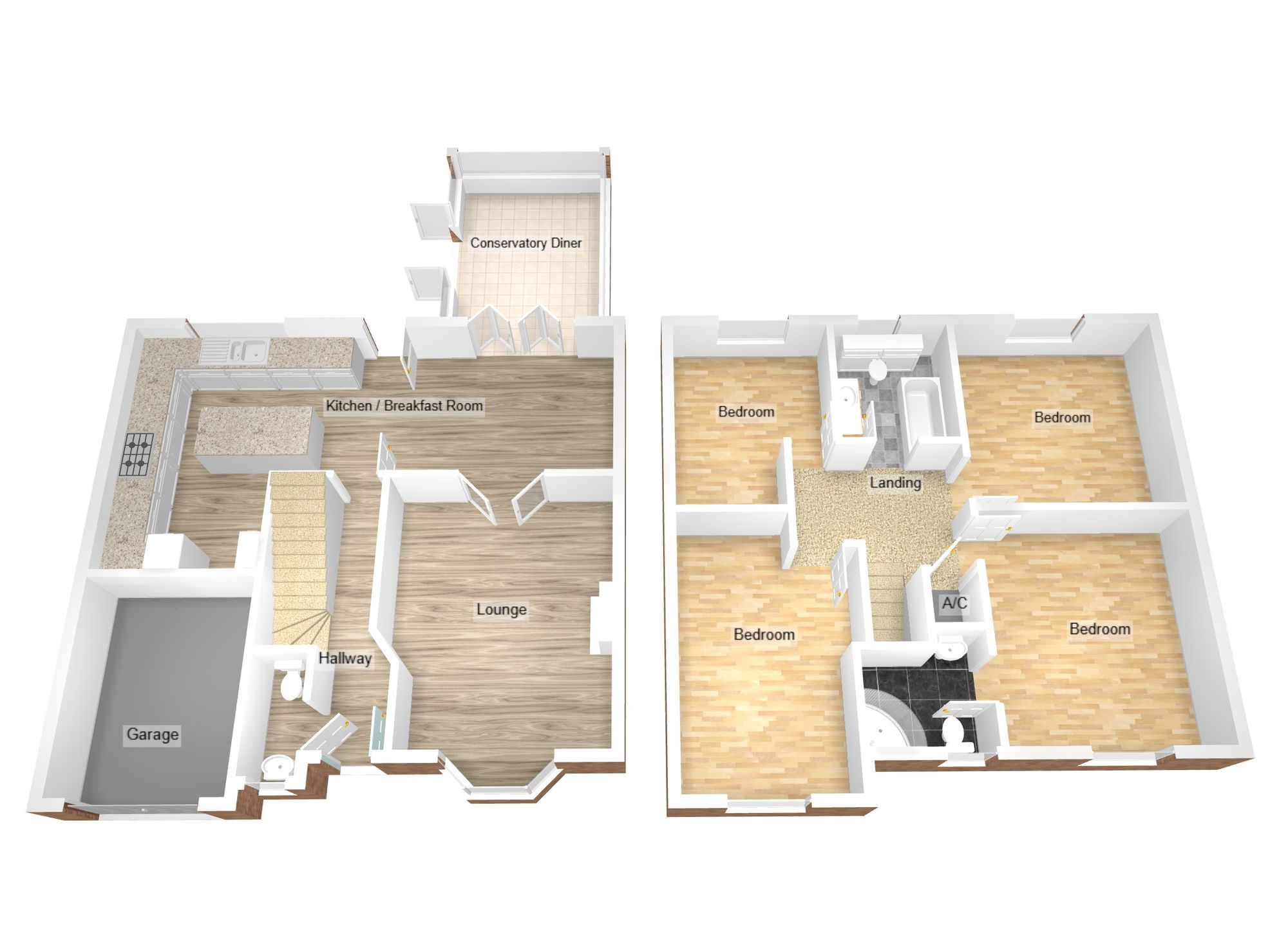 Floorplan for Dol Nant Dderwen, Bridgend, CF31