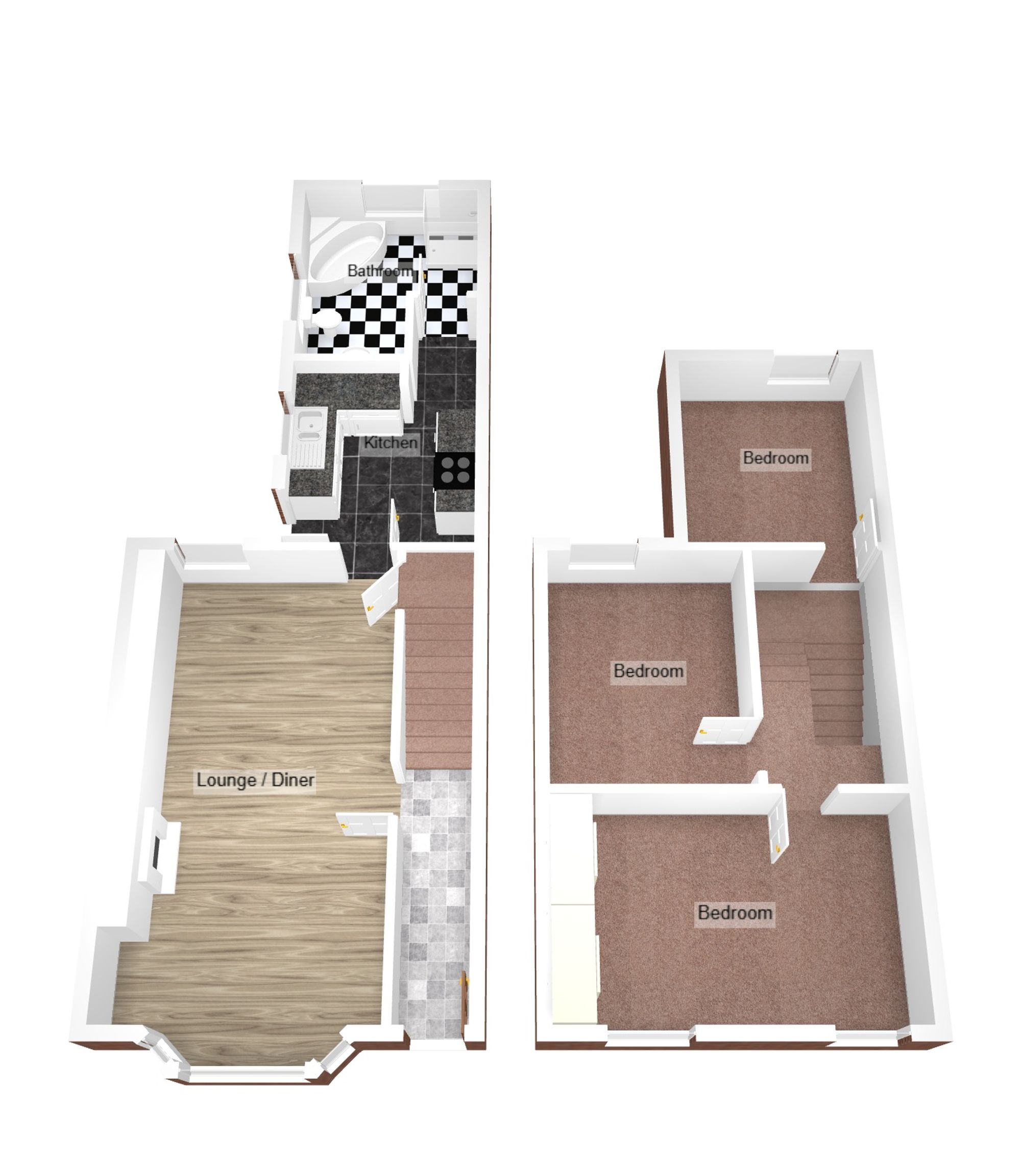 Floorplan for Newcastle Hill, Bridgend, CF31