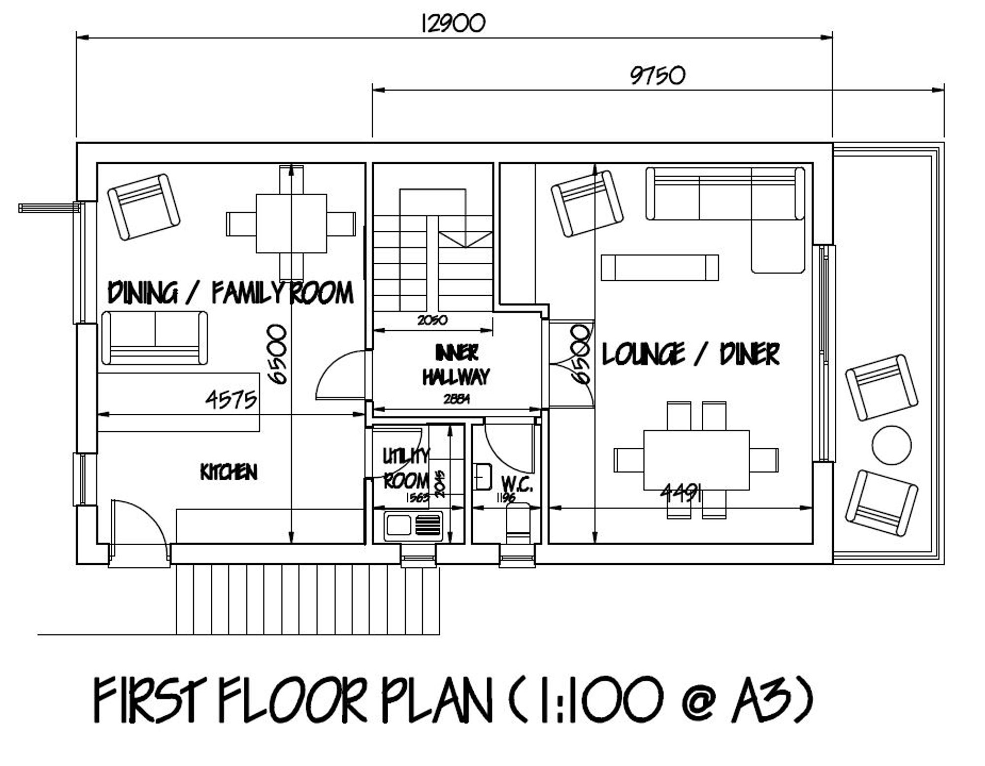 Floorplan for Parc Tyn Y Waun, Llangynwyd, CF34