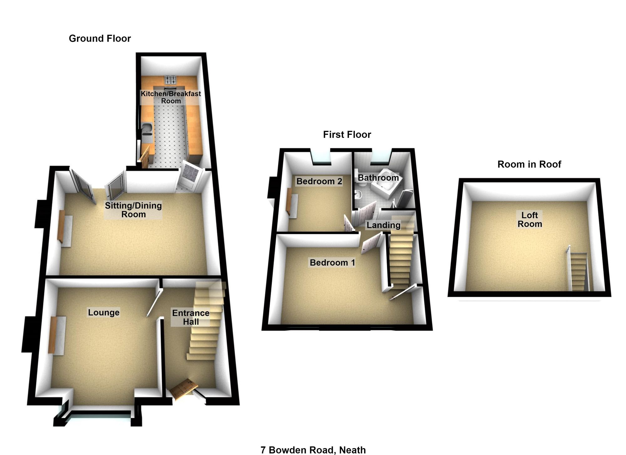 Floorplan for Bowden Road, Neath, SA11