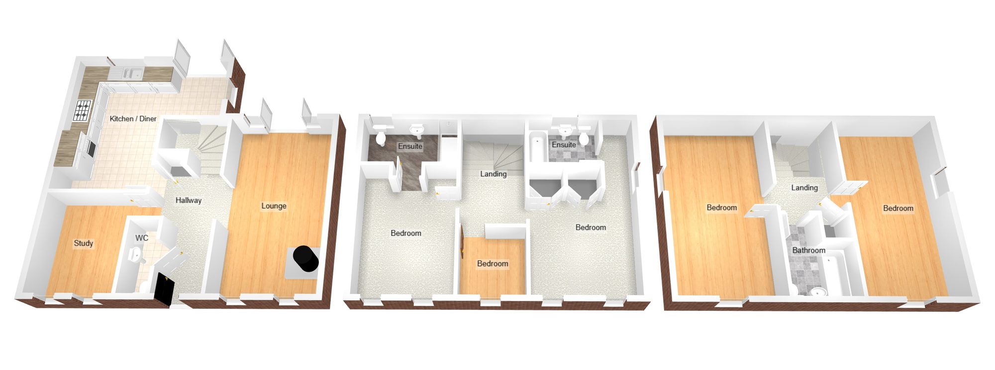 Floorplan for Cae Rhedyn, Coity, CF35