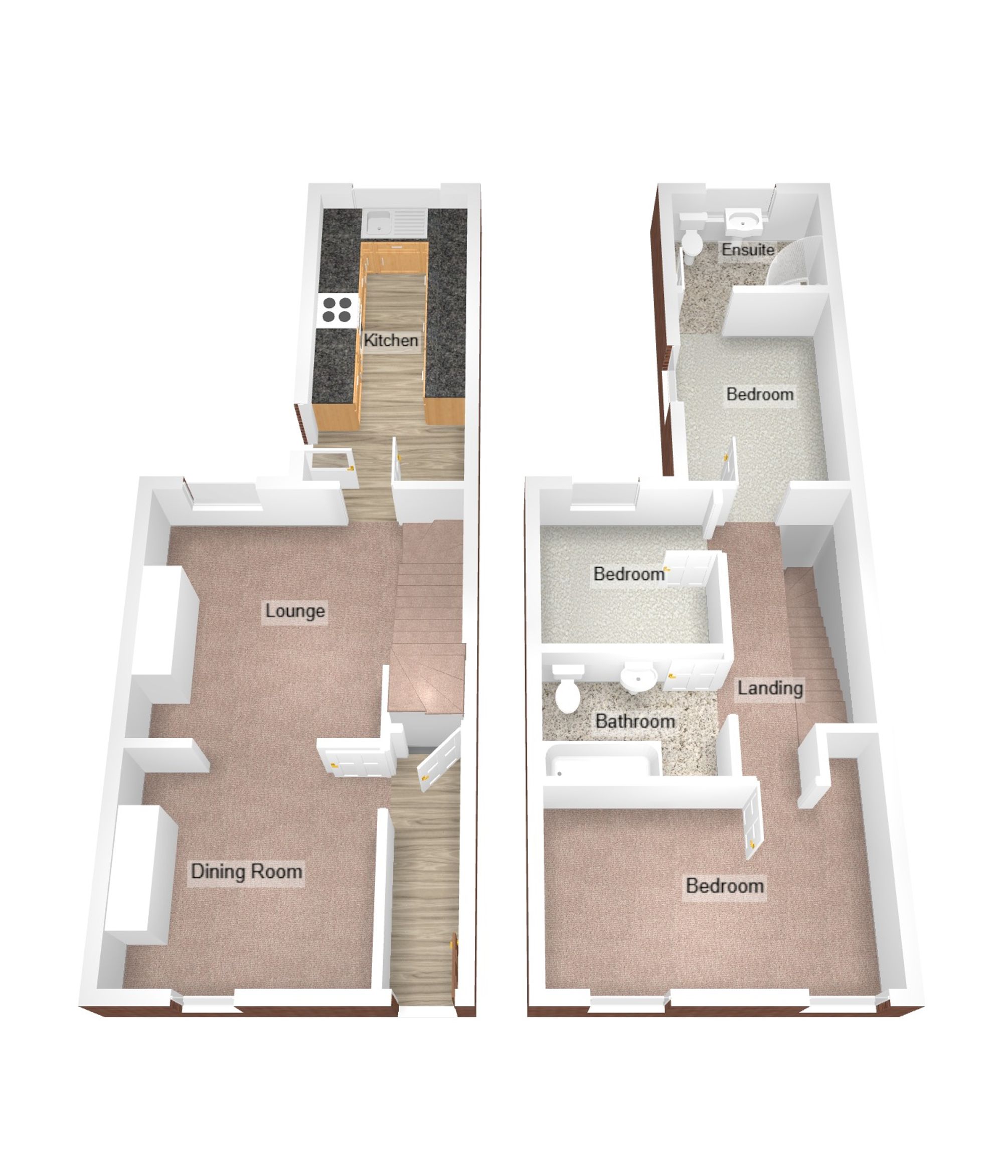 Floorplan for Dunraven Street, Aberkenfig, CF32