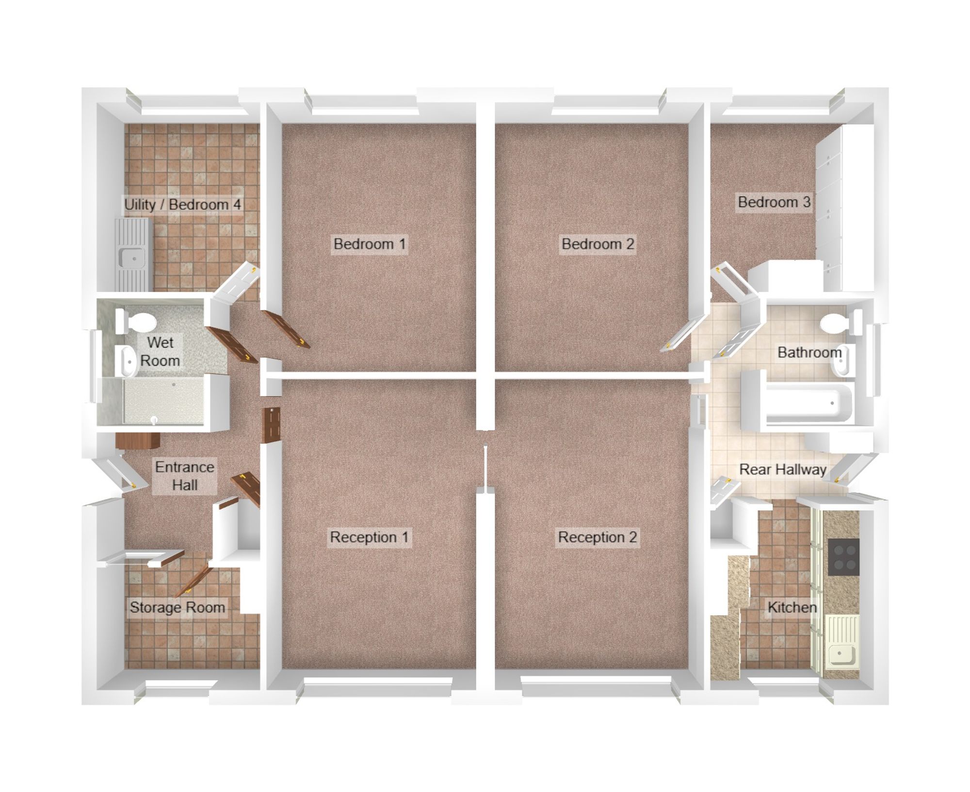 Floorplan for Birchwood Close, Baglan, SA12