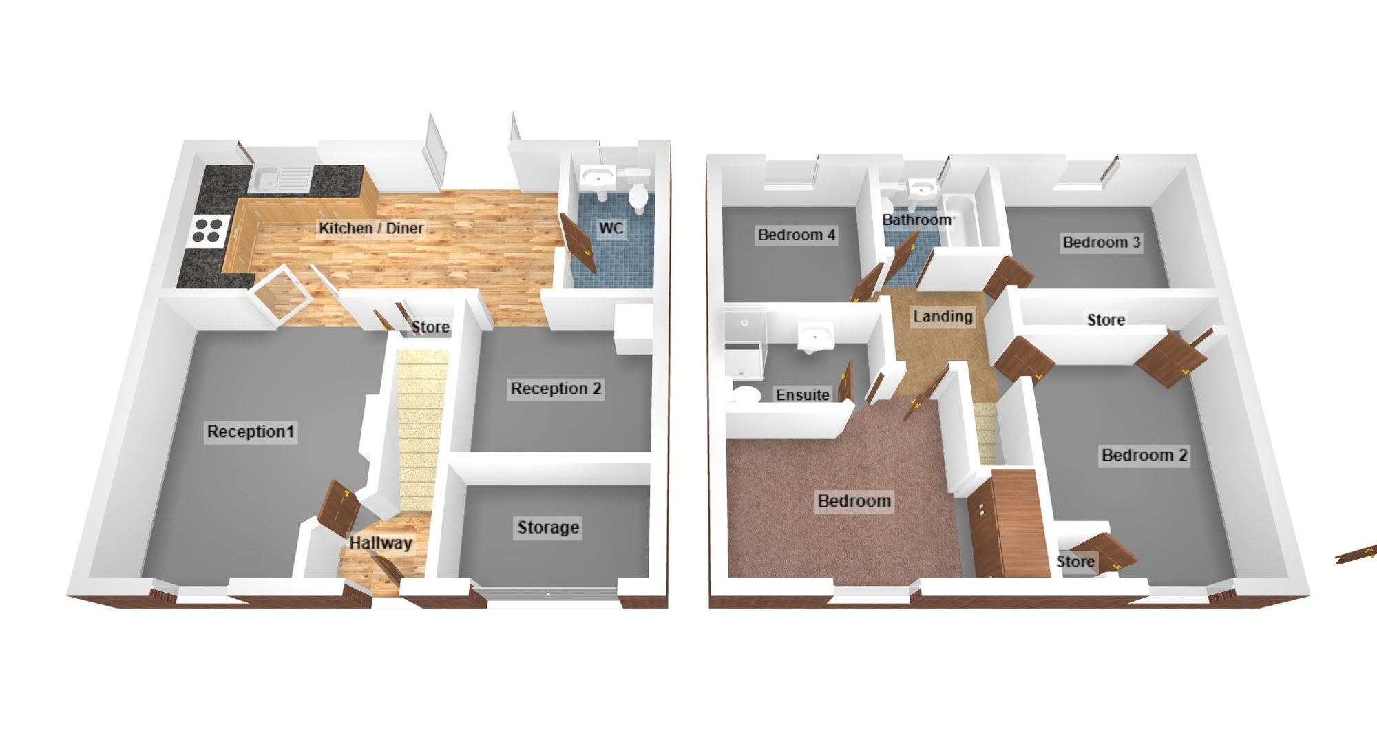 Floorplan for Coity, Bridgend, CF35