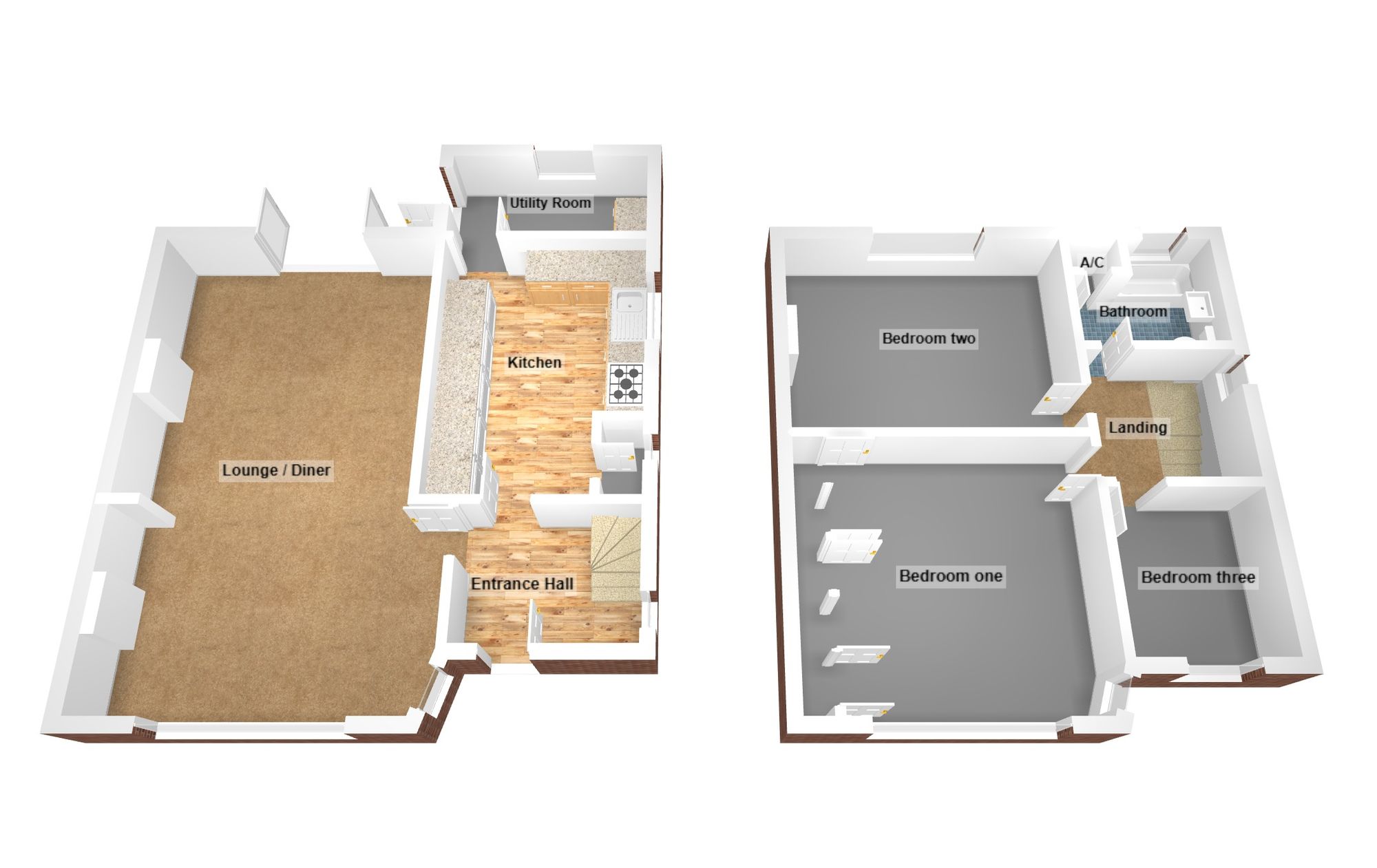 Floorplan for Parcau Avenue, Bridgend, CF31