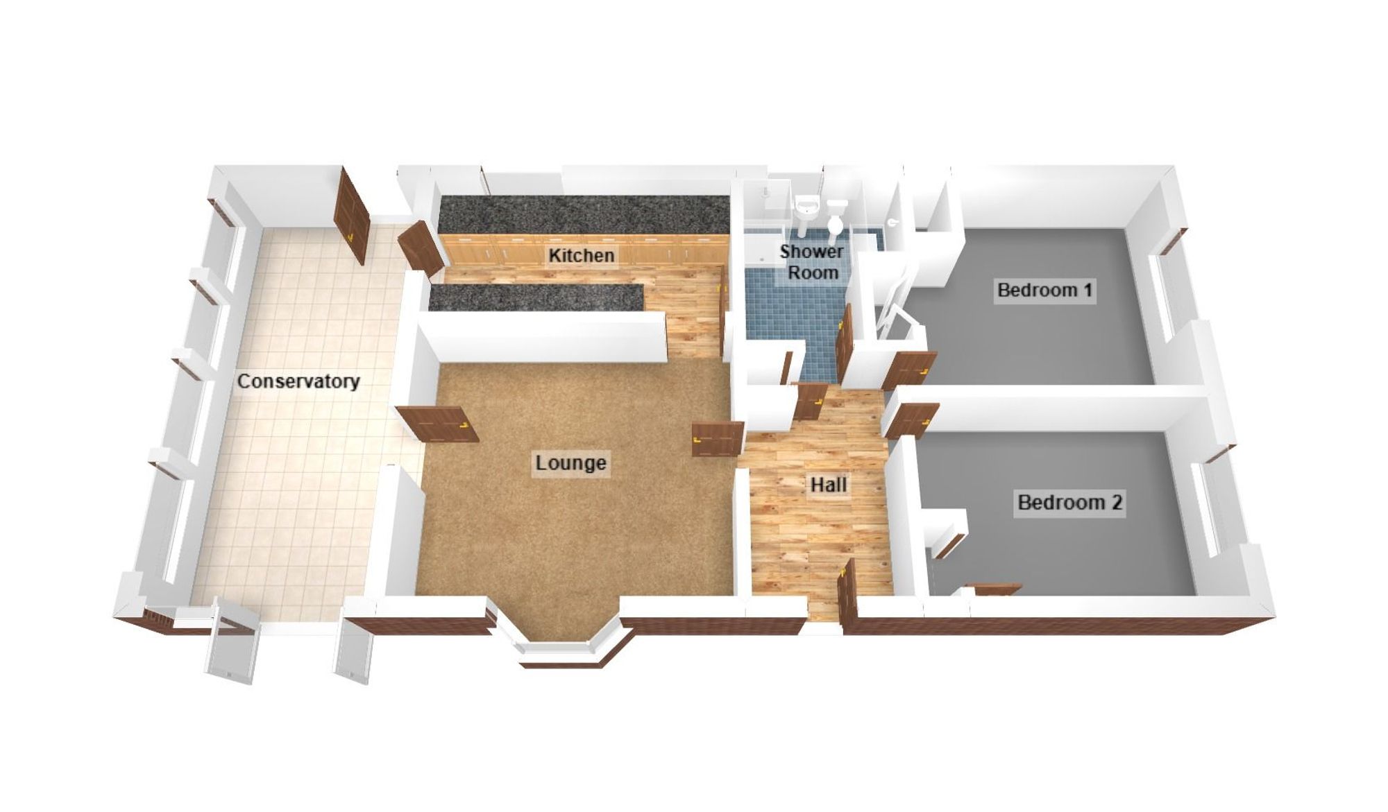 Floorplan for Maes Talcen, Brackla, CF31
