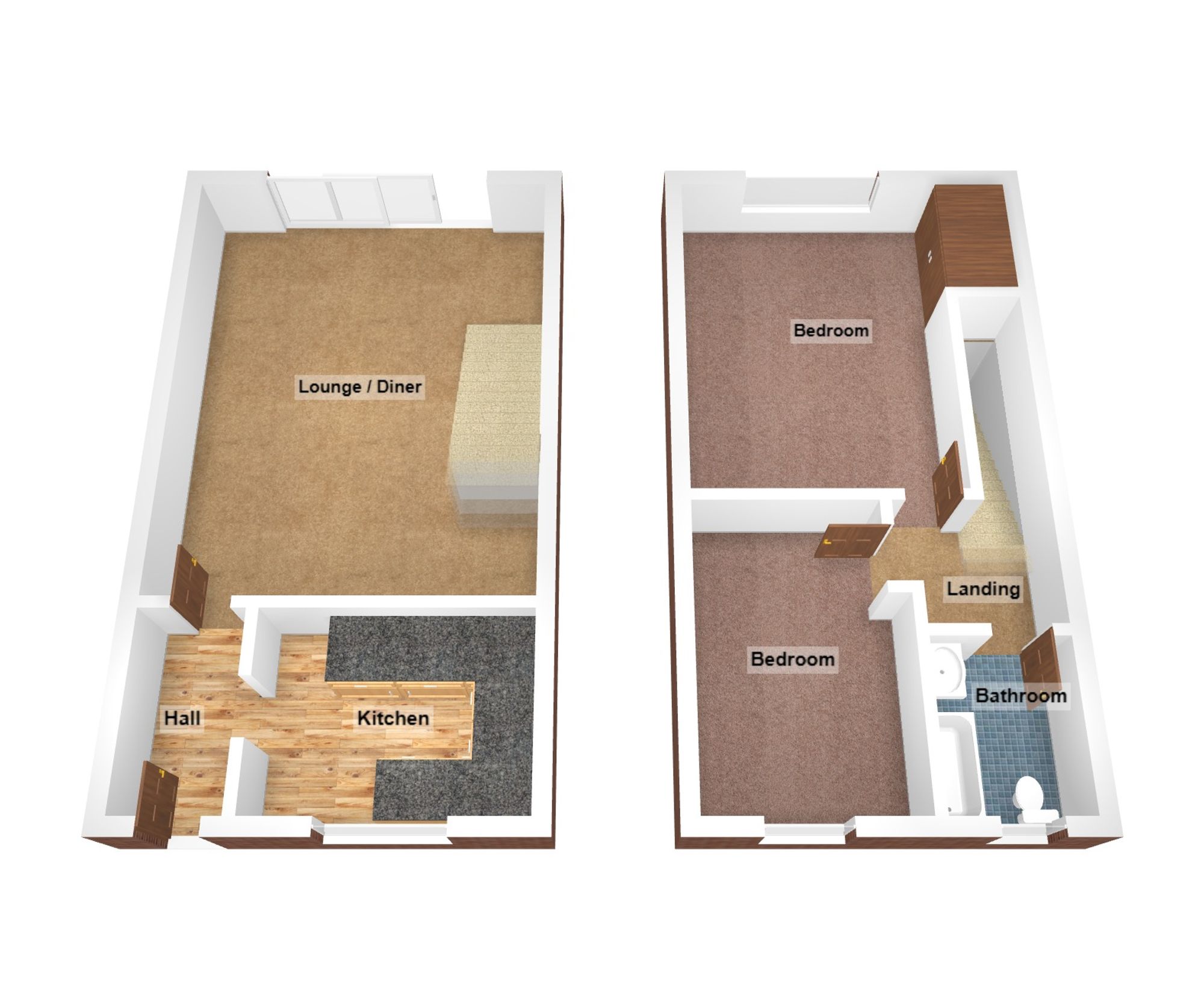 Floorplan for Davis Avenue, Bryncethin, CF32