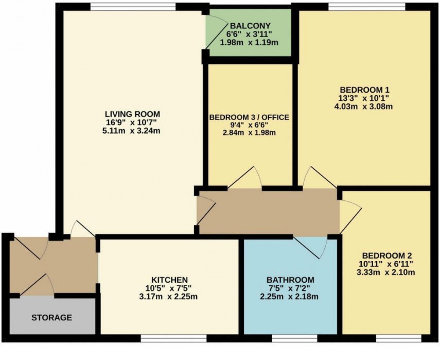 Floorplan for Over Green Drive, Birmingham, West Midlands
