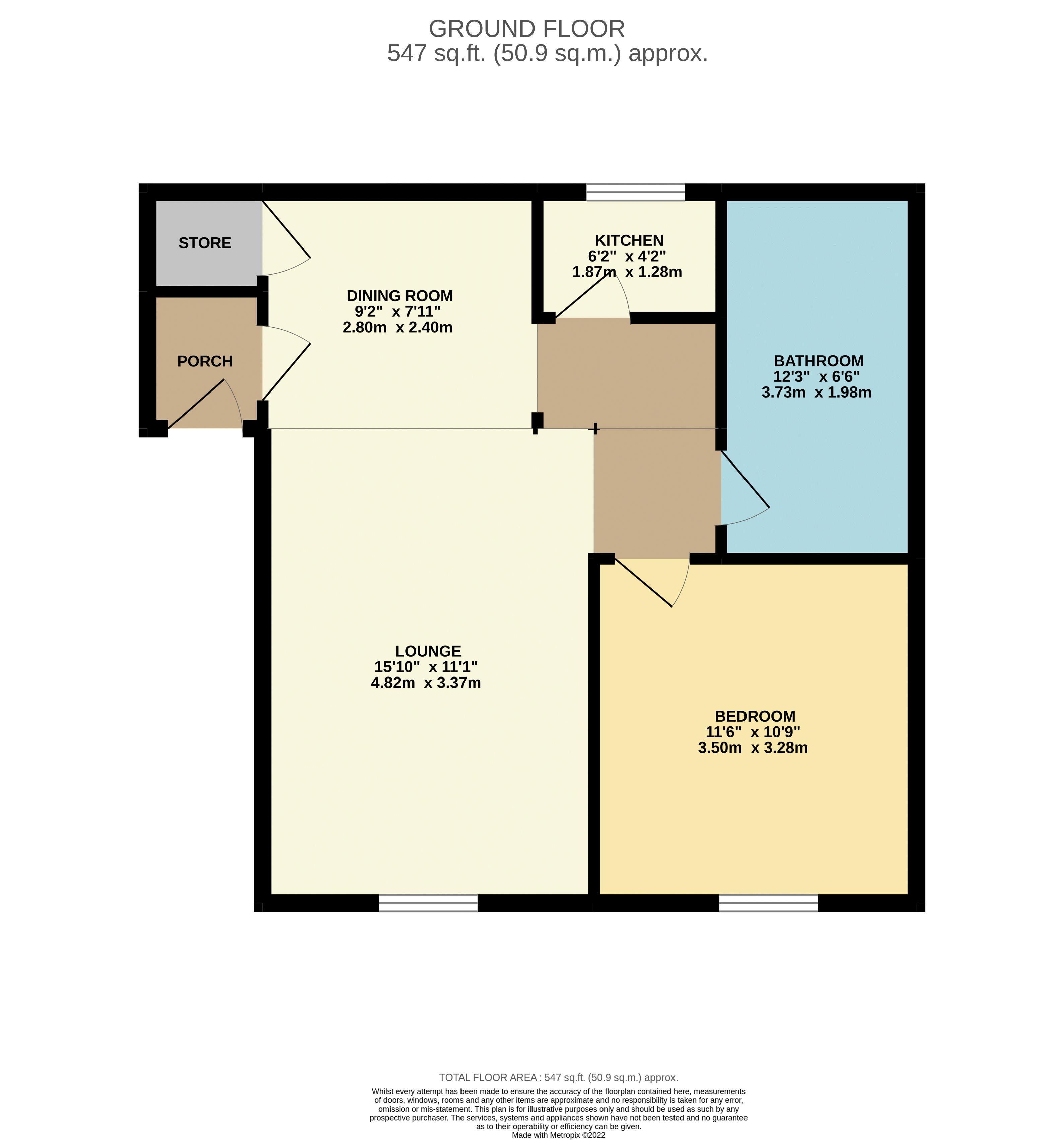 Floorplan for Westgate Avenue, Heaton, Bolton