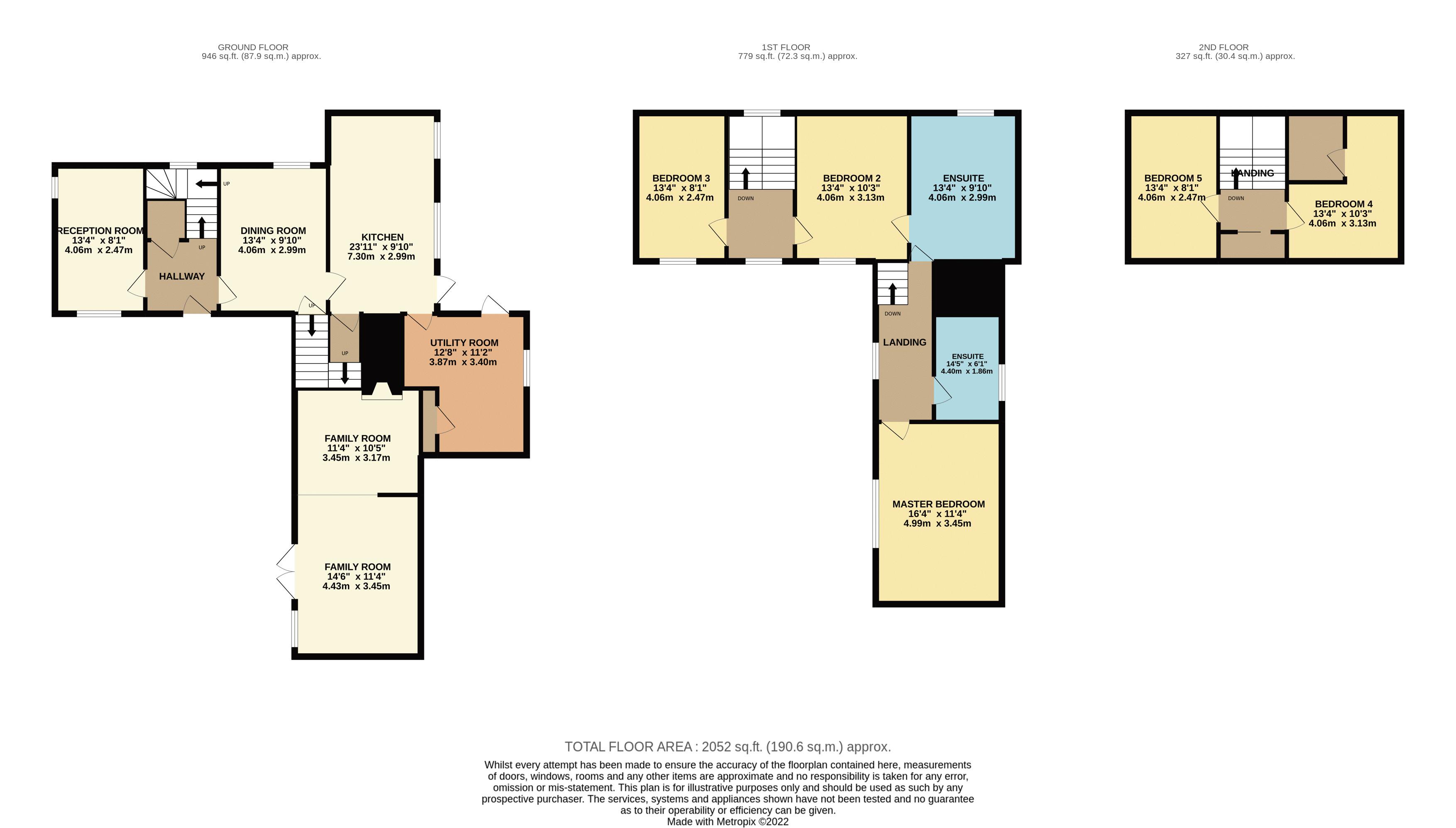 Floorplan for Anderton, Chorley, Lancashire
